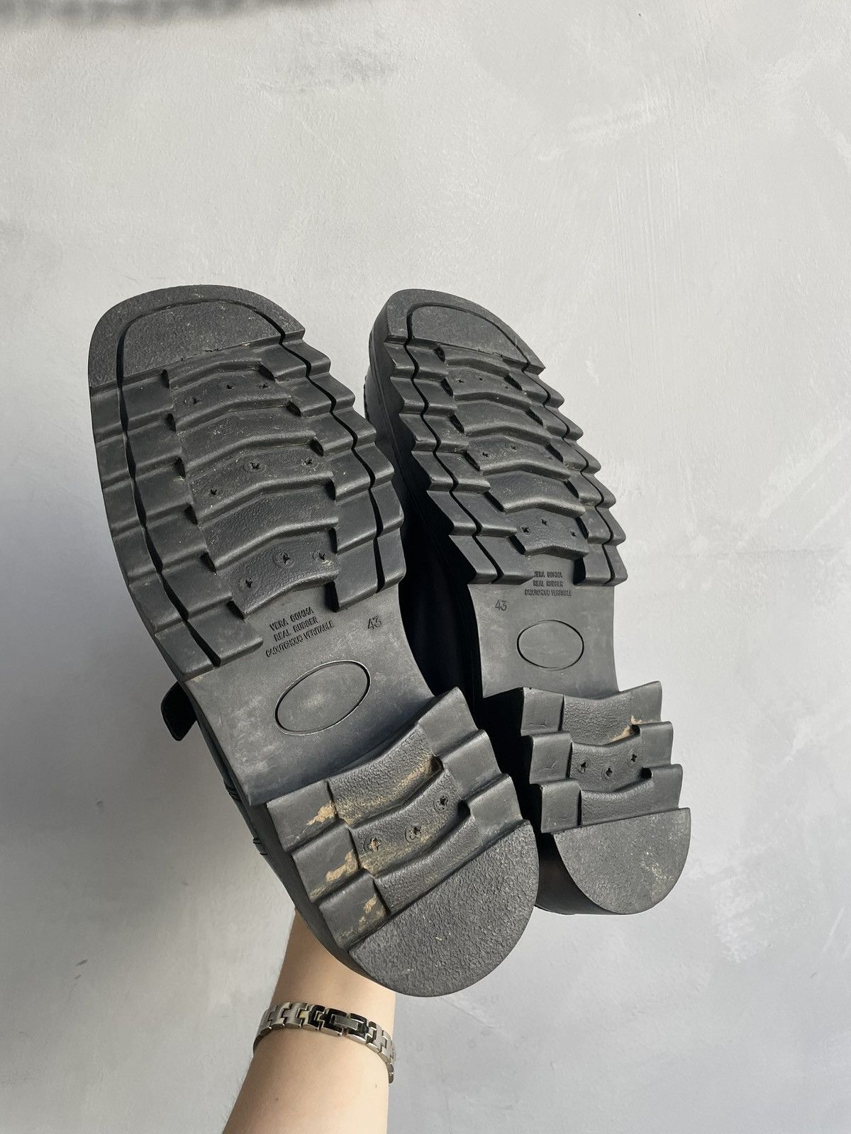Harley Davidson Rubber platform boots y2k opium New Rock style hype Size US 10 / EU 43 - 9 Thumbnail