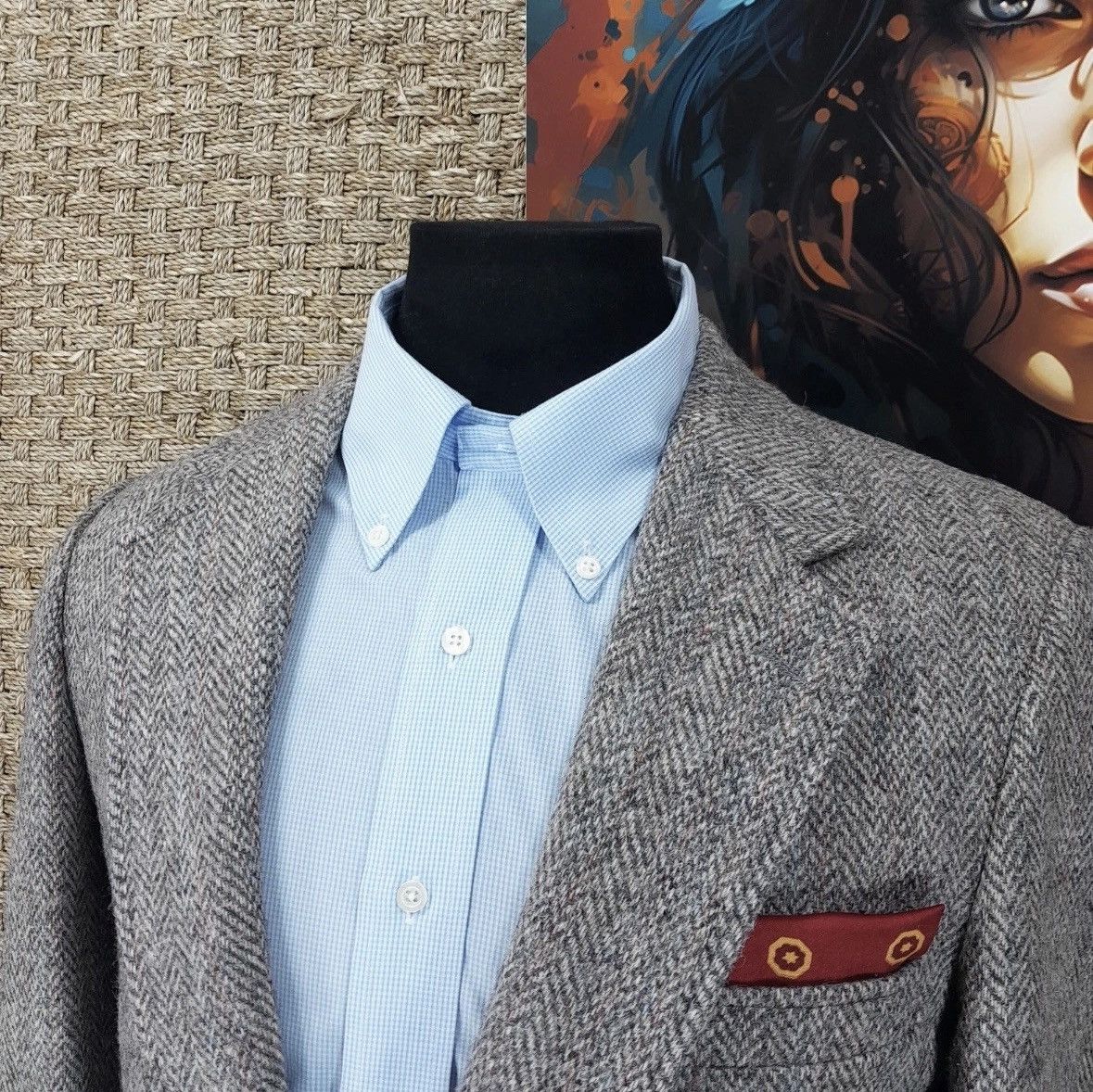 Harris Tweed Hunting Horn Harris Tweed Blazer Sport Coat Size 38L - 5 Thumbnail