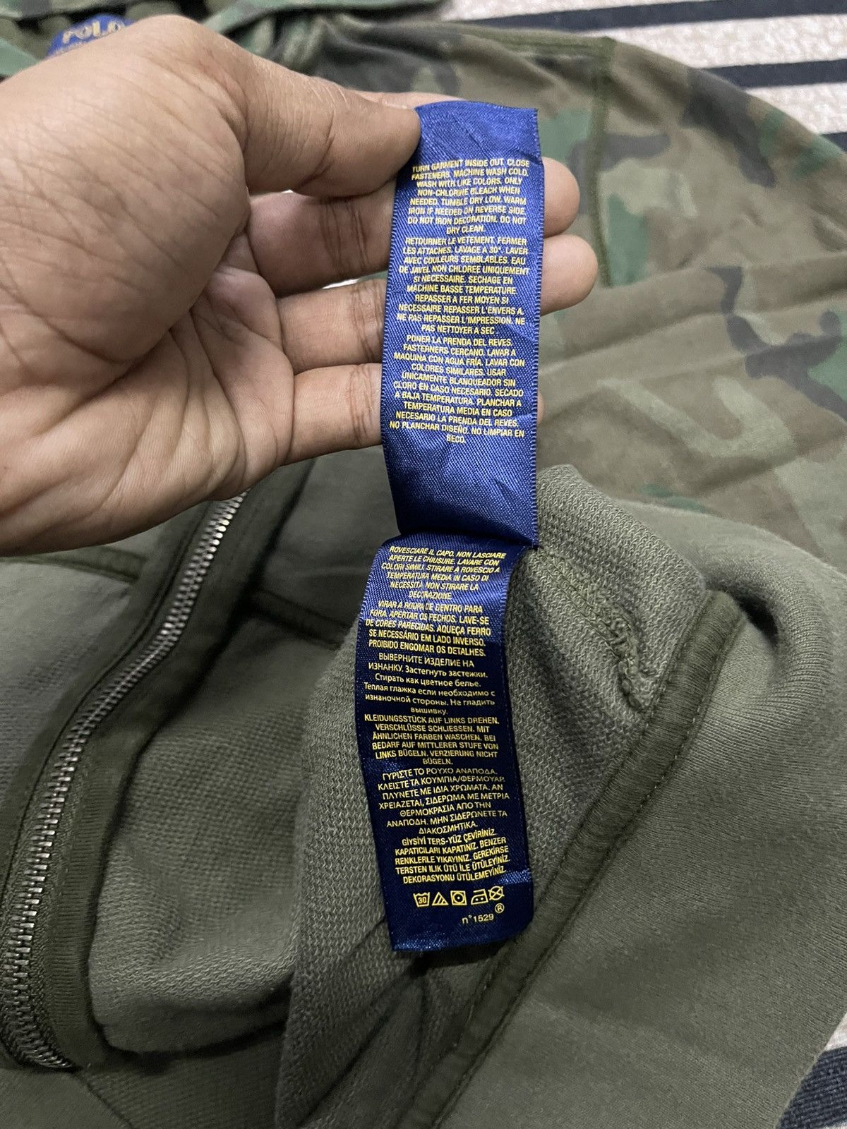 Polo Ralph Lauren 90s POLO BY RALPH LAUREN NY USA CAMO STRIPES Size US S / EU 44-46 / 1 - 12 Thumbnail