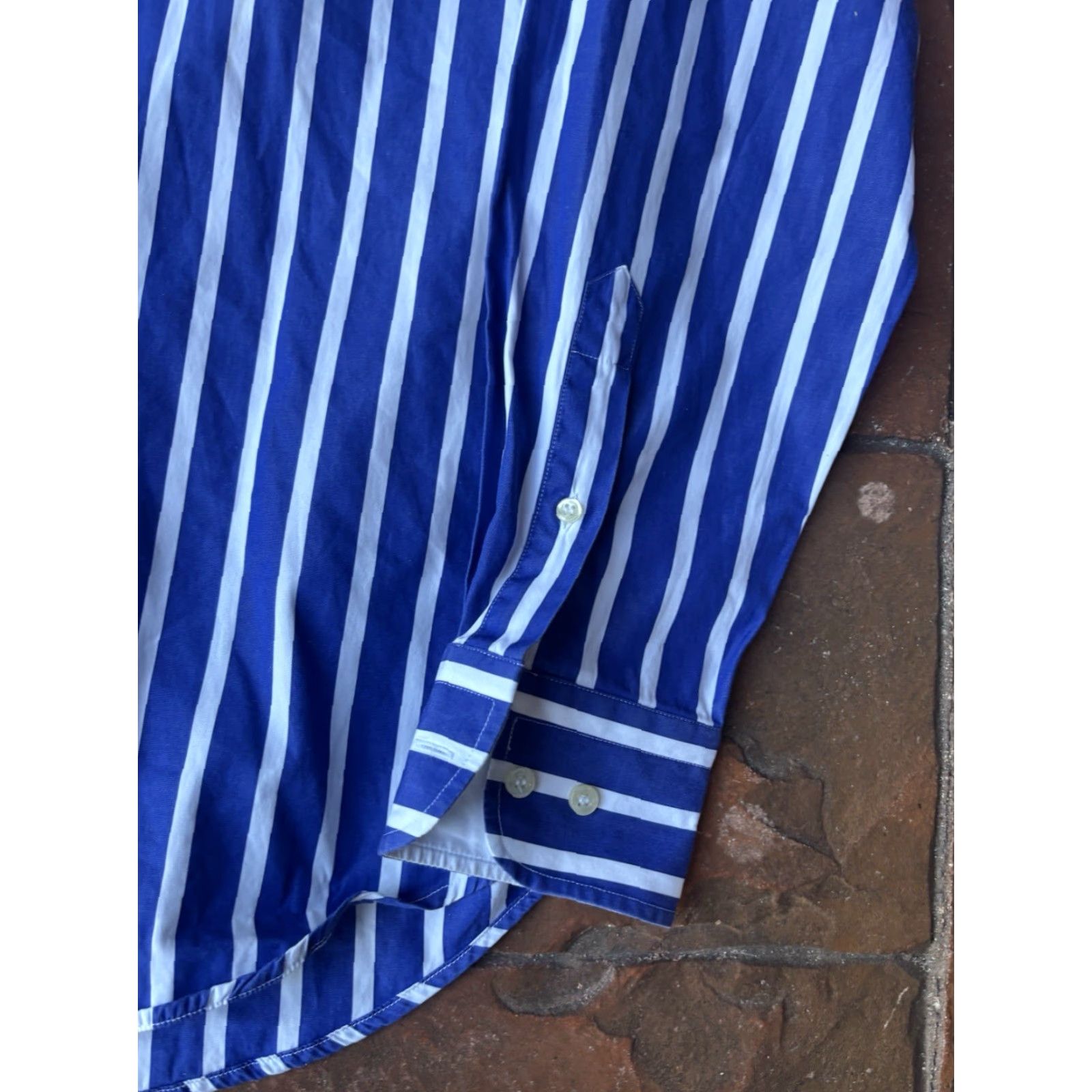 Paul & Shark Paul & Shark Yachting Button Up Shirt Men Small Long Sleeve Stripe Embroidered Size US S / EU 44-46 / 1 - 5 Thumbnail