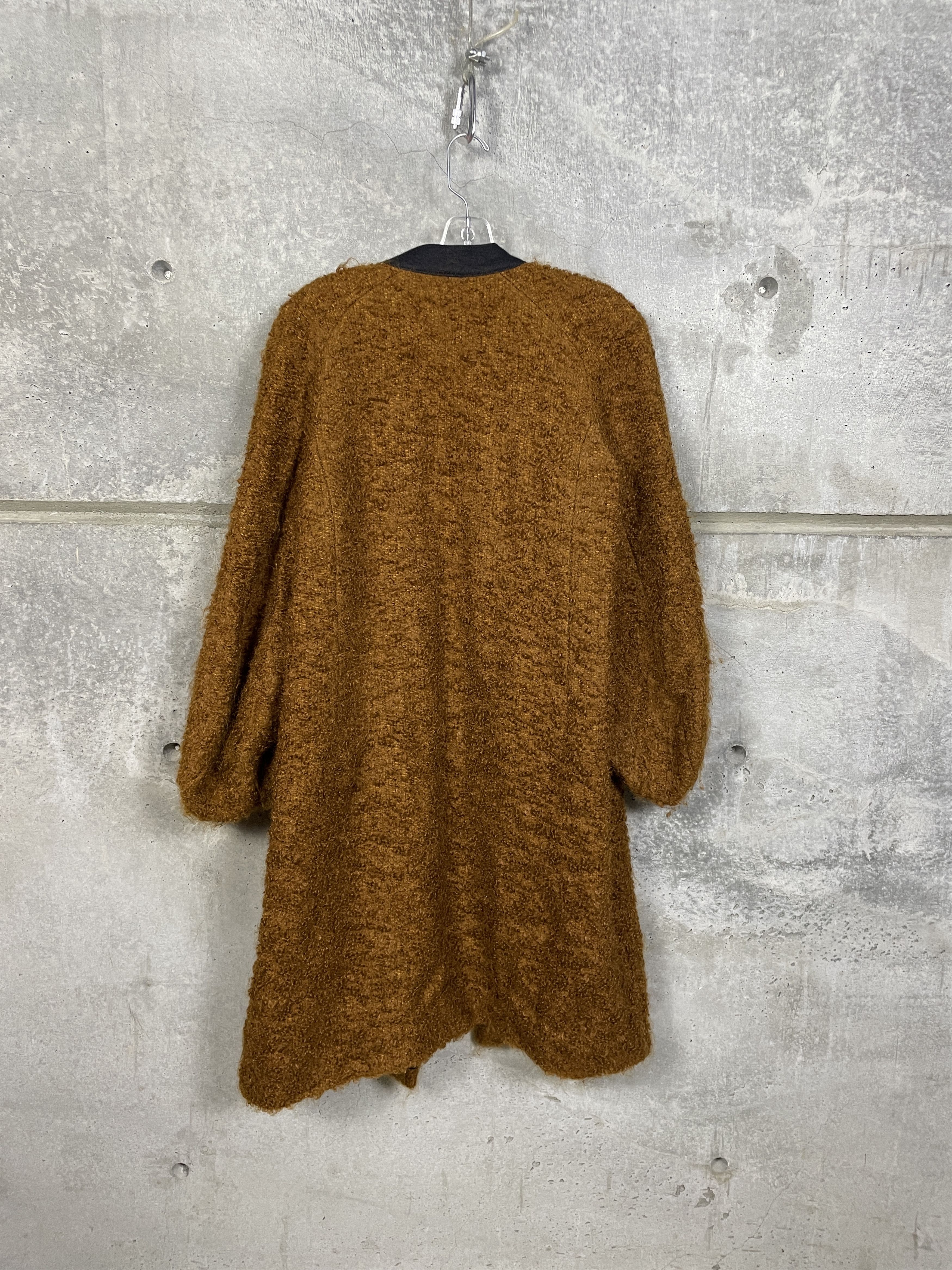 Dries Van Noten Dries Van Noten Brown Wool Coat rabbit fur Size M / US 6-8 / IT 42-44 - 5 Thumbnail