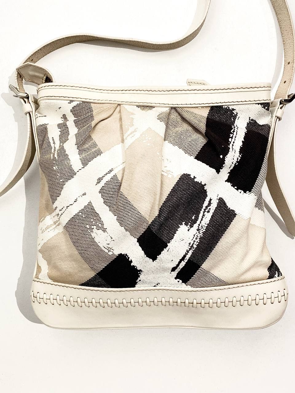 Burberry Burberry Nova Check Monogram Canvas Leather Shoulder Bag Y2K Size ONE SIZE - 3 Thumbnail