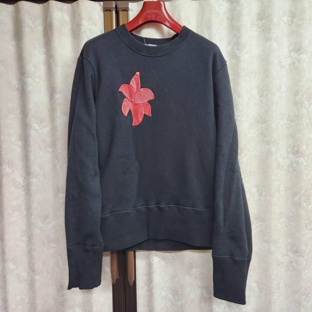 Yohji Yamamoto POUR HOMME 03aw flower leather patch emblem sweatshirts Size US L / EU 52-54 / 3 - 1 Thumbnail