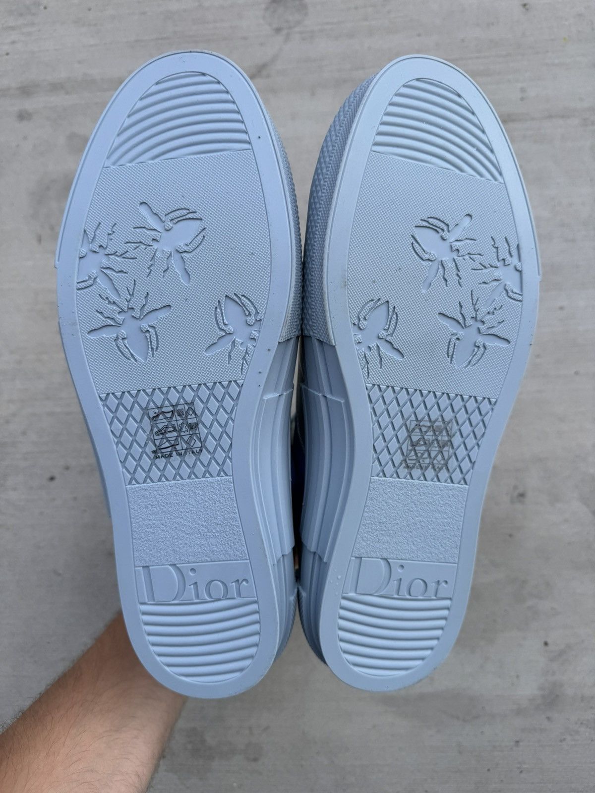 Dior DIOR OBLIQUE B23 HIGH TOP DANIEL ARSHAM BLUE SIZE 42 EU / 9 Size US 9 / EU 42 - 5 Thumbnail