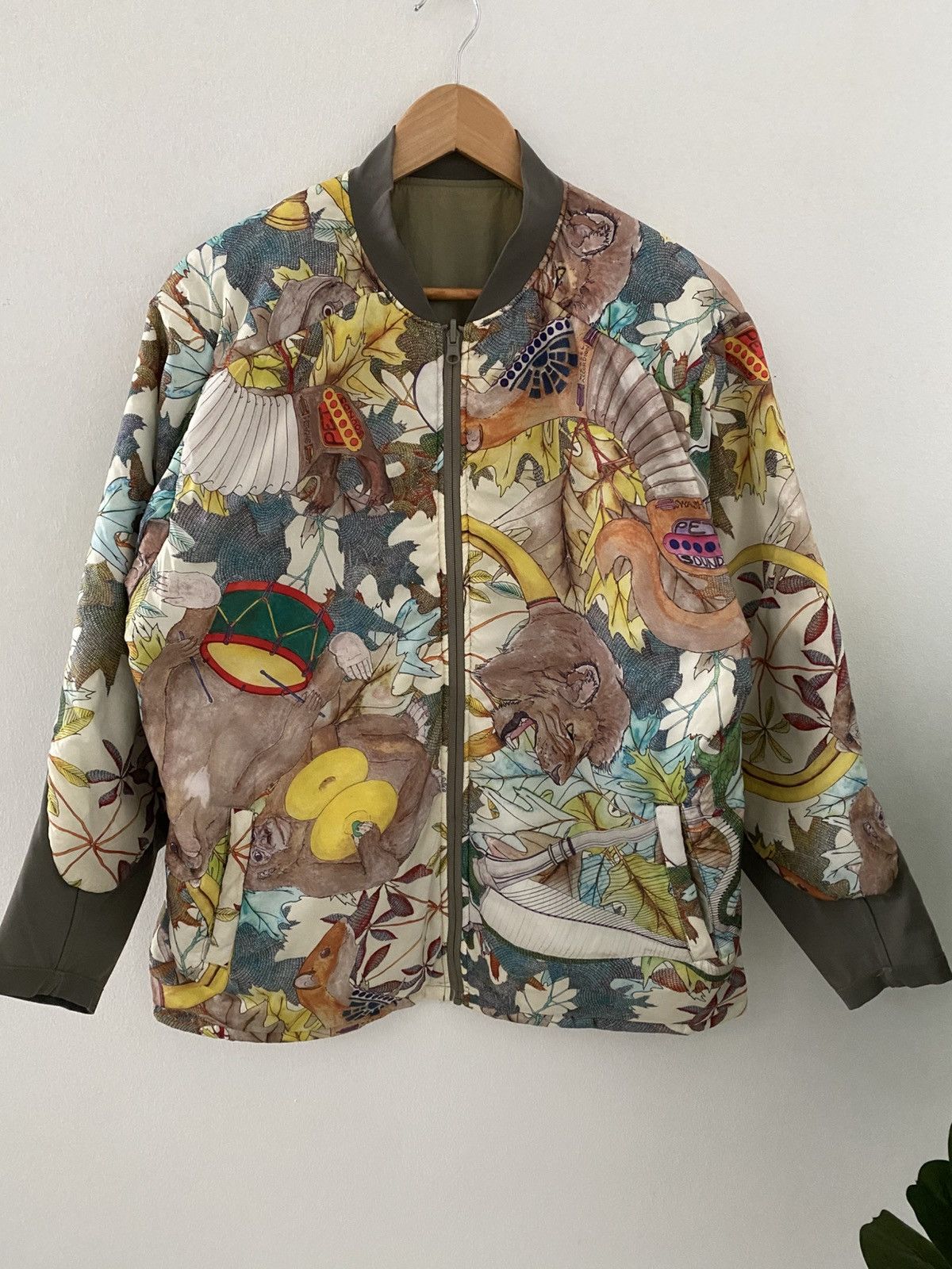 Hysteric Glamour × Japanese Brand 🇯🇵EAR Papillonner Bomber Jacket Animal Motif nice design Size US L / EU 52-54 / 3 - 3 Thumbnail