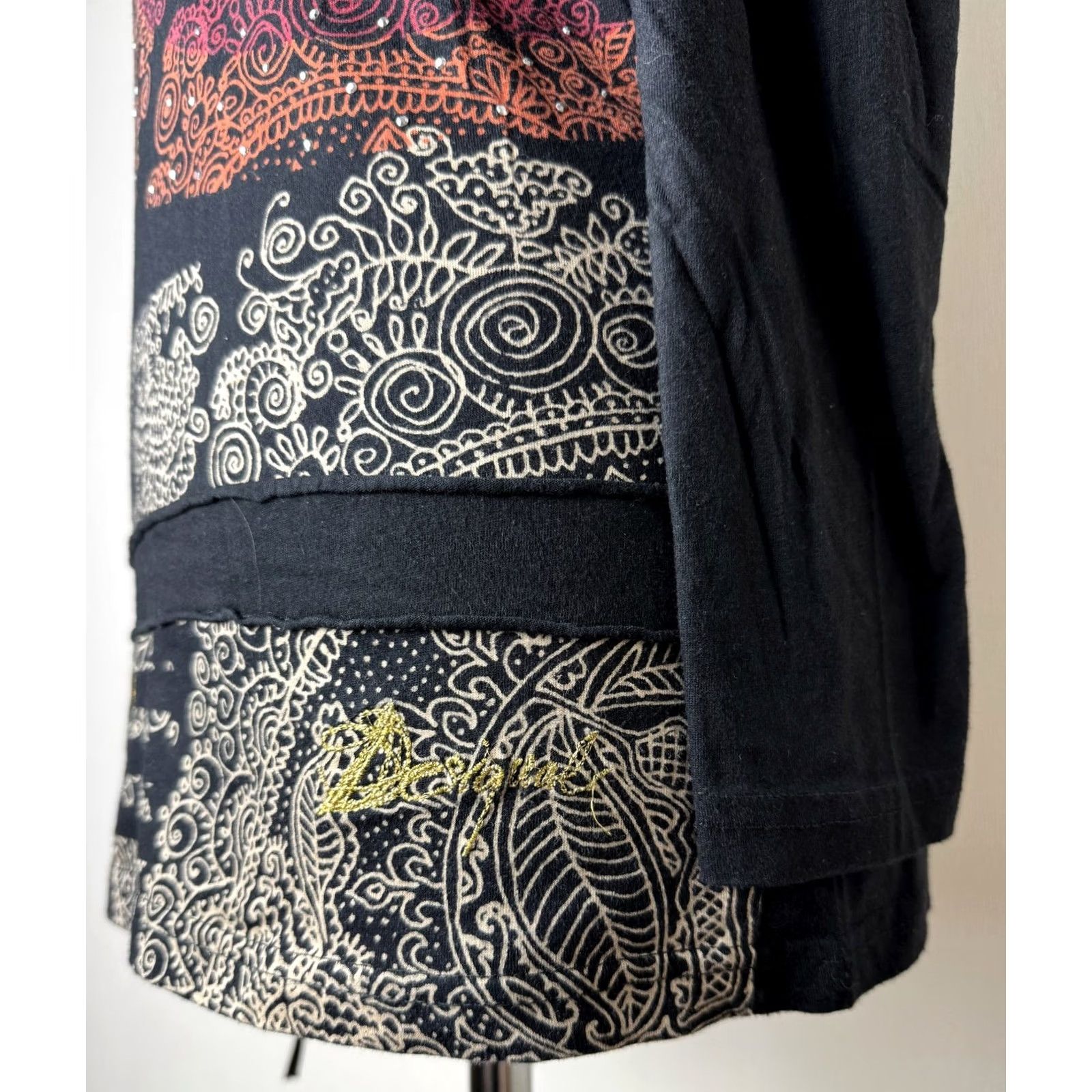 Desigual Desigual womens black Tunic Shirt Size M Size M / US 6-8 / IT 42-44 - 5 Thumbnail