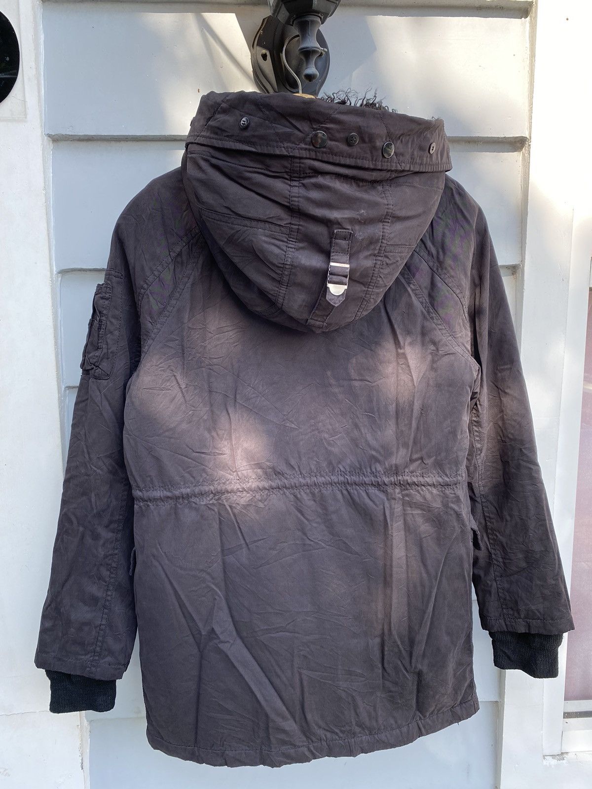Japanese Brand Moussy Black Panel Furry Parkas Size US L / EU 52-54 / 3 - 8 Thumbnail
