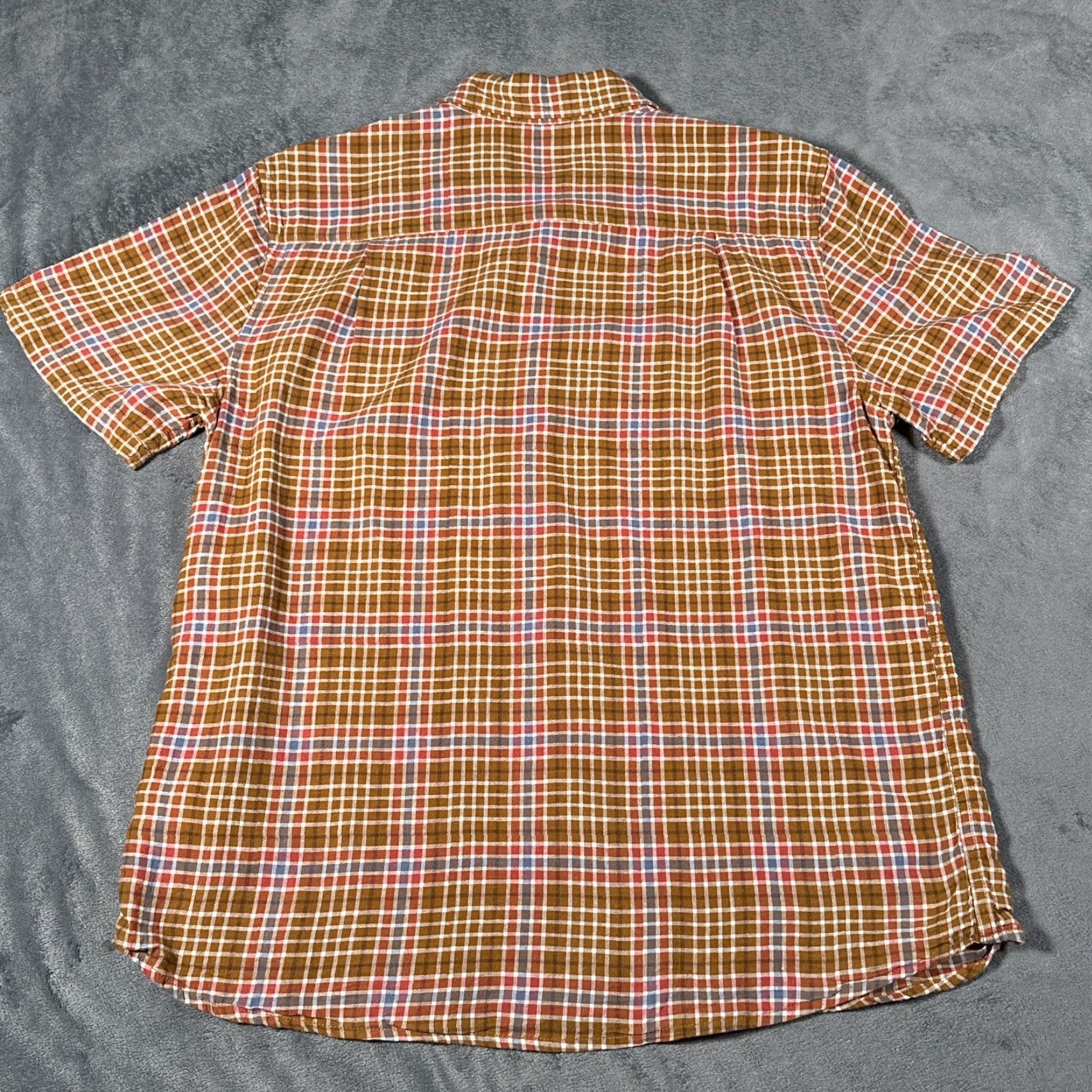 Pendleton Pendleton Button-Up Shirt Mens Medium Brown Plaid Linen Rayon Short Sleeve Classic Outdoor Size US M / EU 48-50 / 2 - 4 Thumbnail
