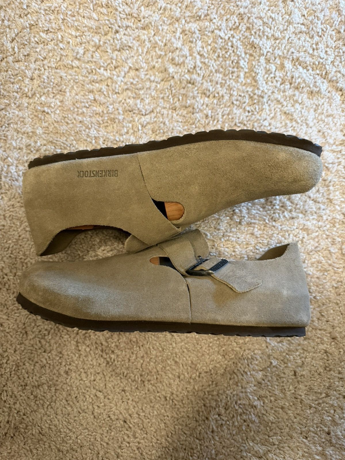 Birkenstock Birkenstock London in Taupe Suede Size US 11 / EU 44 - 4 Thumbnail