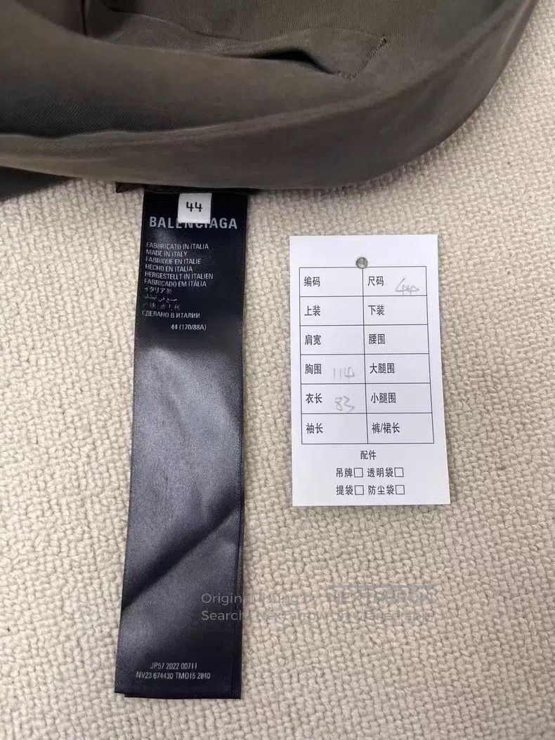 Balenciaga Balenciaga Drooping Double Fine Striped Washed Blazer Jack Size US S / EU 44-46 / 1 - 5 Thumbnail