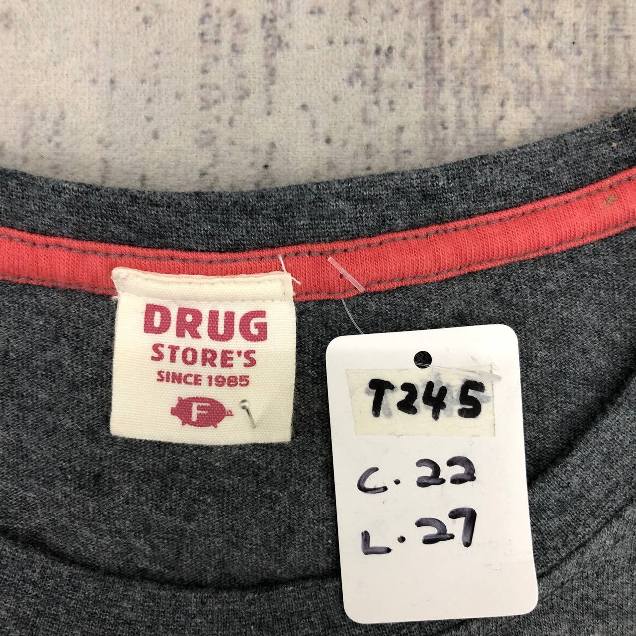 Japanese Brand T245 JAPAN DRUG STORE'S AFRO PIG TEE Size US L / EU 52-54 / 3 - 10 Thumbnail
