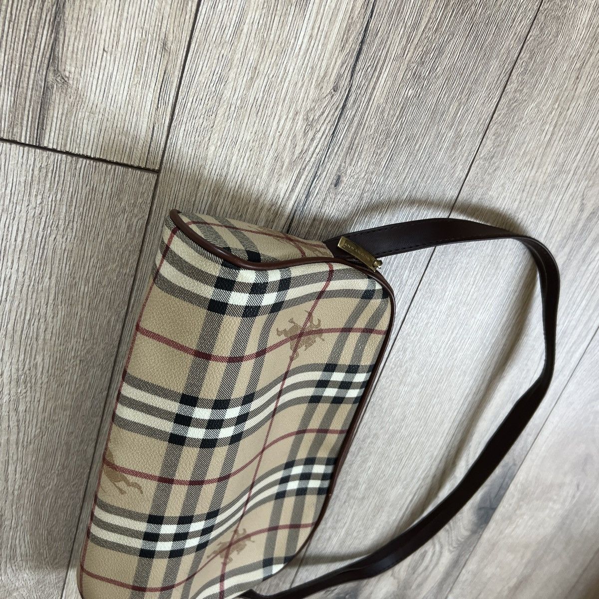 Burberry Vintage 90s Burberry Nova Check Mini Leather Shoulder Bag Size ONE SIZE - 2 Thumbnail