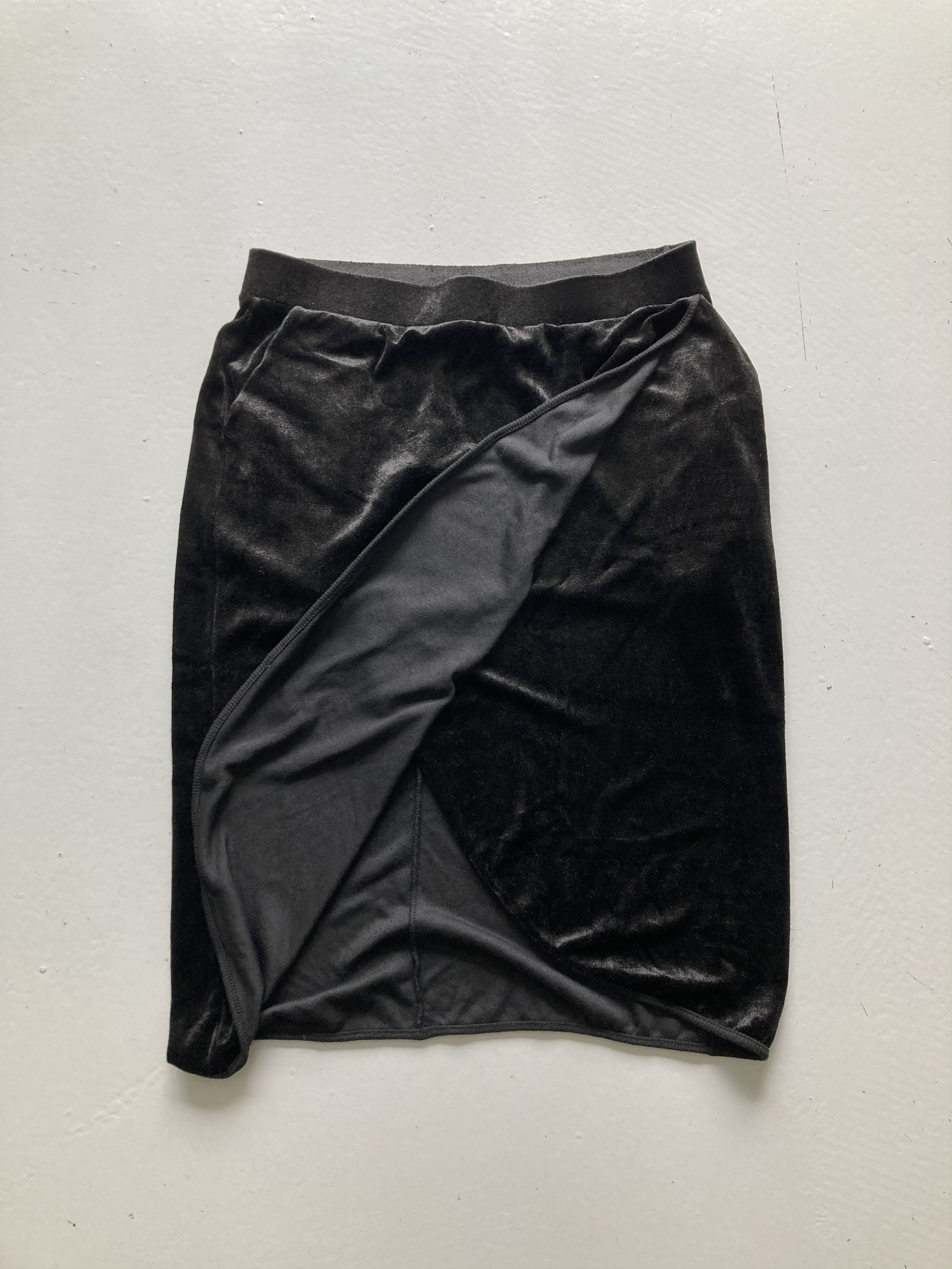 Maison Margiela Line 6 FW2007 Velvet Skirt Size 28" / US 6 / IT 42 - 3 Thumbnail