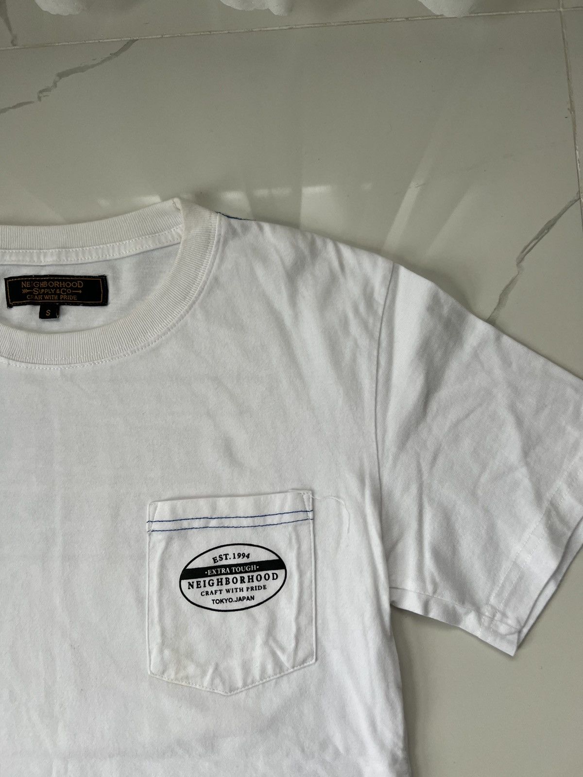 Neighborhood × Vintage 90's NEIGHBORHOOD RARE RETRO Y2K BIG DOUBLE SIDE LOGO TEE Size US S / EU 44-46 / 1 - 4 Thumbnail
