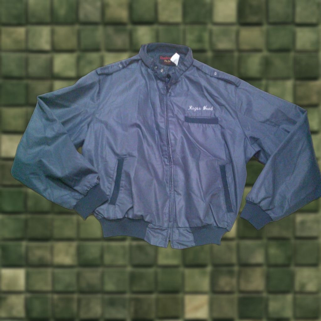 Dunbrooke VINTAGE Dunbrooke Bomber Jacket Pla Jac Blue XL Mens Double Sided Full Zip Stand-Up Collar Regular Jacket Blue XL Mens Jacket Size US XL / EU 56 / 4 - 1 Thumbnail