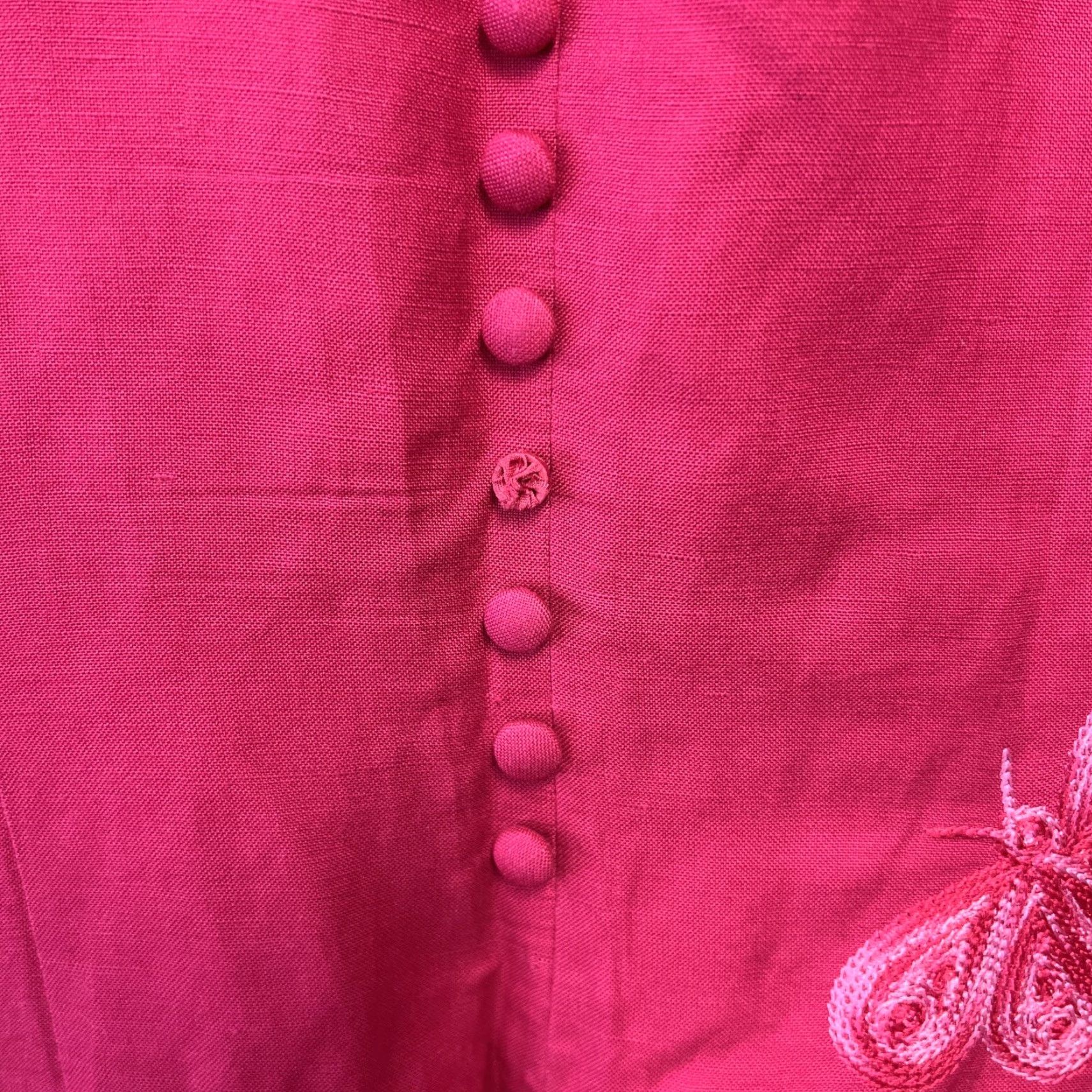 Talbots VINTAGE Talbots Dress Womens Size 10 Pink Embroidered Dragon Fly Tank Dress Sleeveless Knee Length Casual Party/Cocktail Workwear Womens Size L / US 10 / IT 46 - 5 Thumbnail