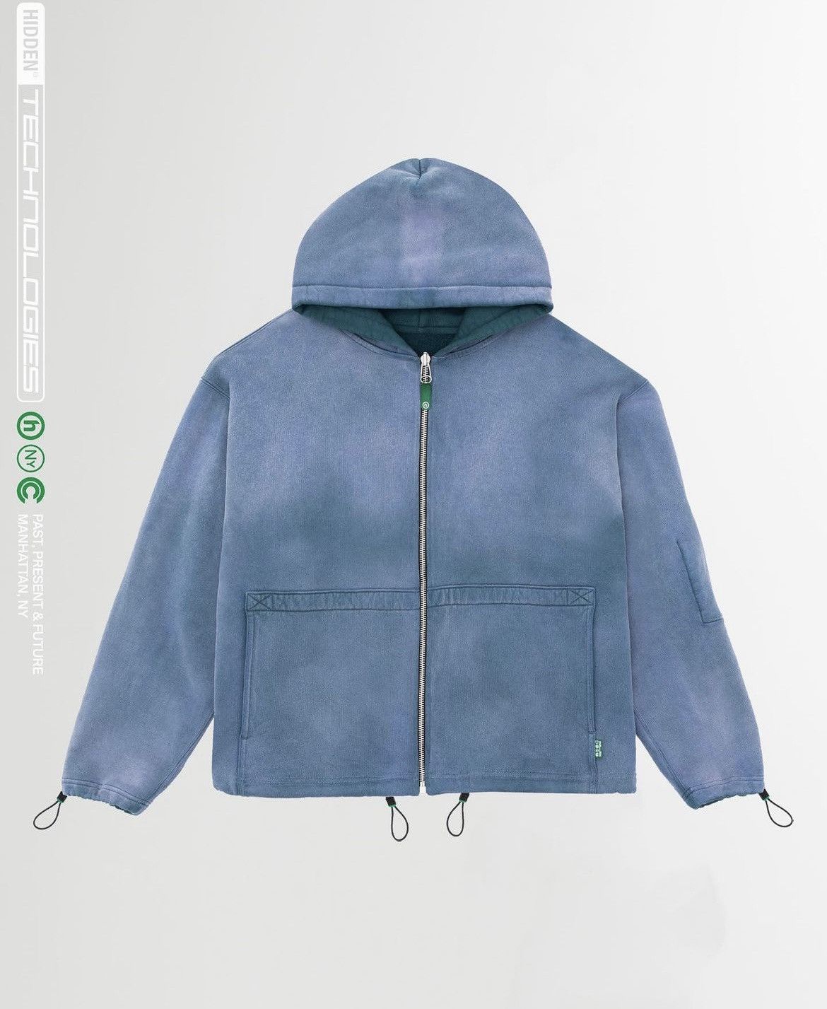 HIDDEN Hidden NY 2 Tone Reversible Tech Hoodie size XL | Grailed