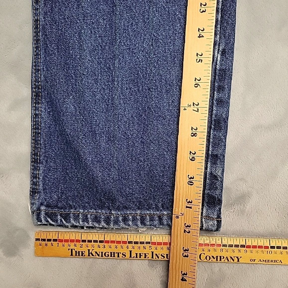 Wrangler VTG Wrangler Jeans Men 34x32 Whiskered Faded Cowboy Western USA Denim Cotton 5-Pocket Design Medium Blue Mens Size US 34 / EU 50 - 8 Thumbnail