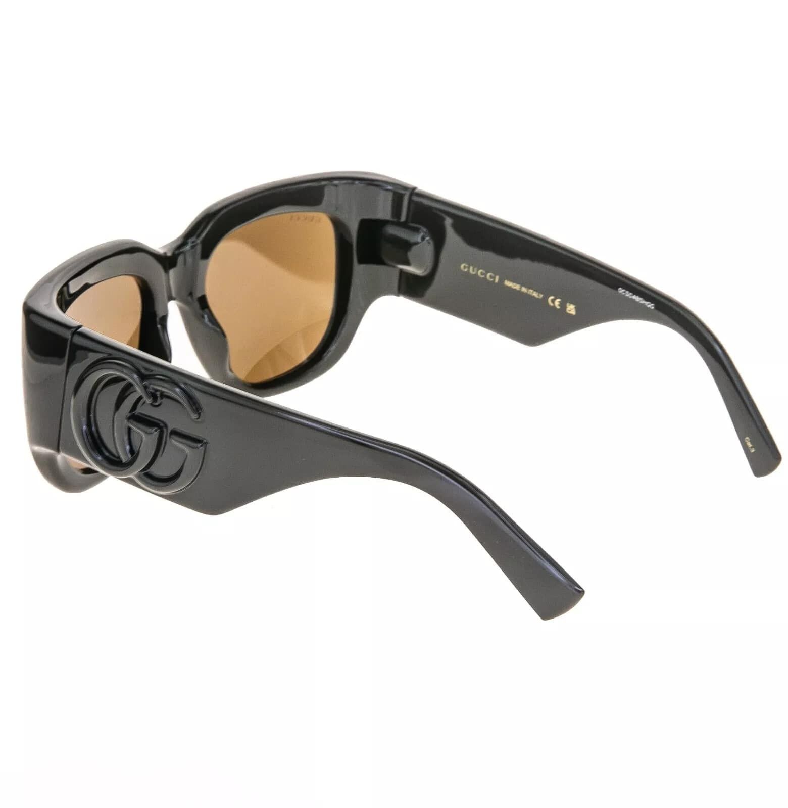 Gucci GUCCI LIDO 1545 Brown Oval Chunky Gg1545S Sunglasses 002 Size ONE SIZE - 6 Thumbnail