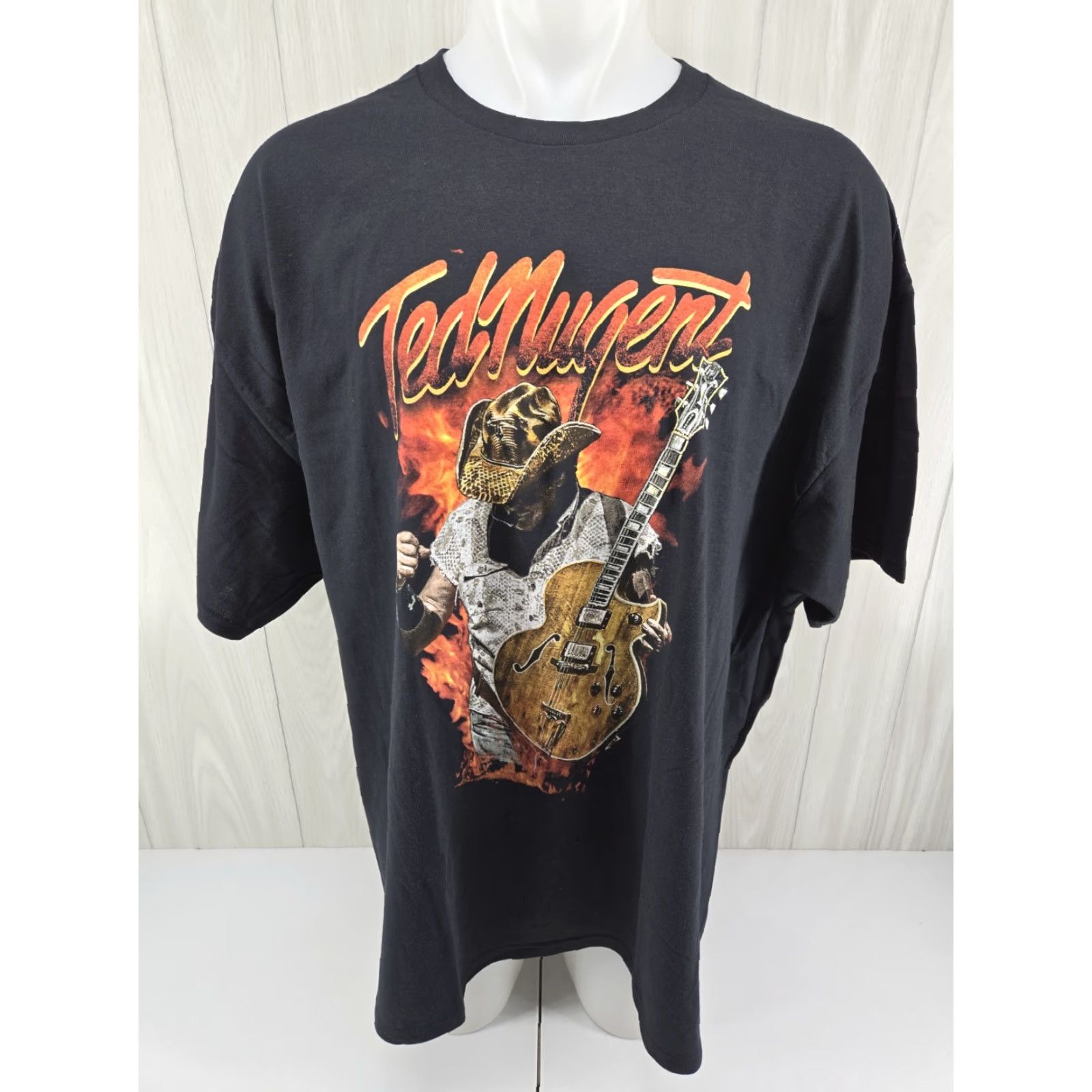 Gildan Ted Nugent Adios Mofo 2023 Tour T-Shirt Concert Music 3XL Black Gildan Short Sleeve Men Vintage No Size US XXL / EU 58 / 5 - 3 Thumbnail