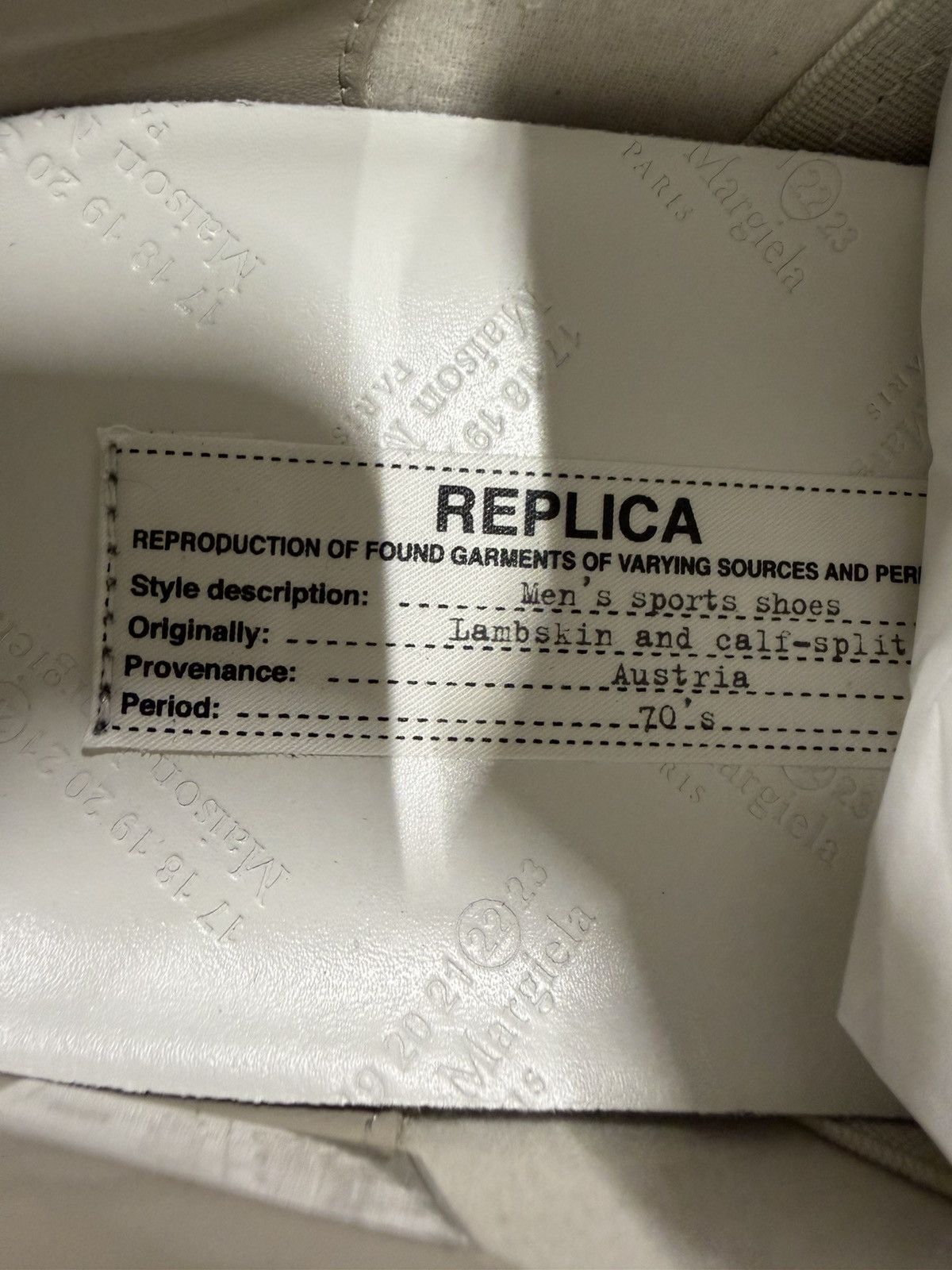 Maison Margiela Maison Margiela Replica Sneaker GATS NEW 900$ Size US 11 / EU 44 - 7 Thumbnail
