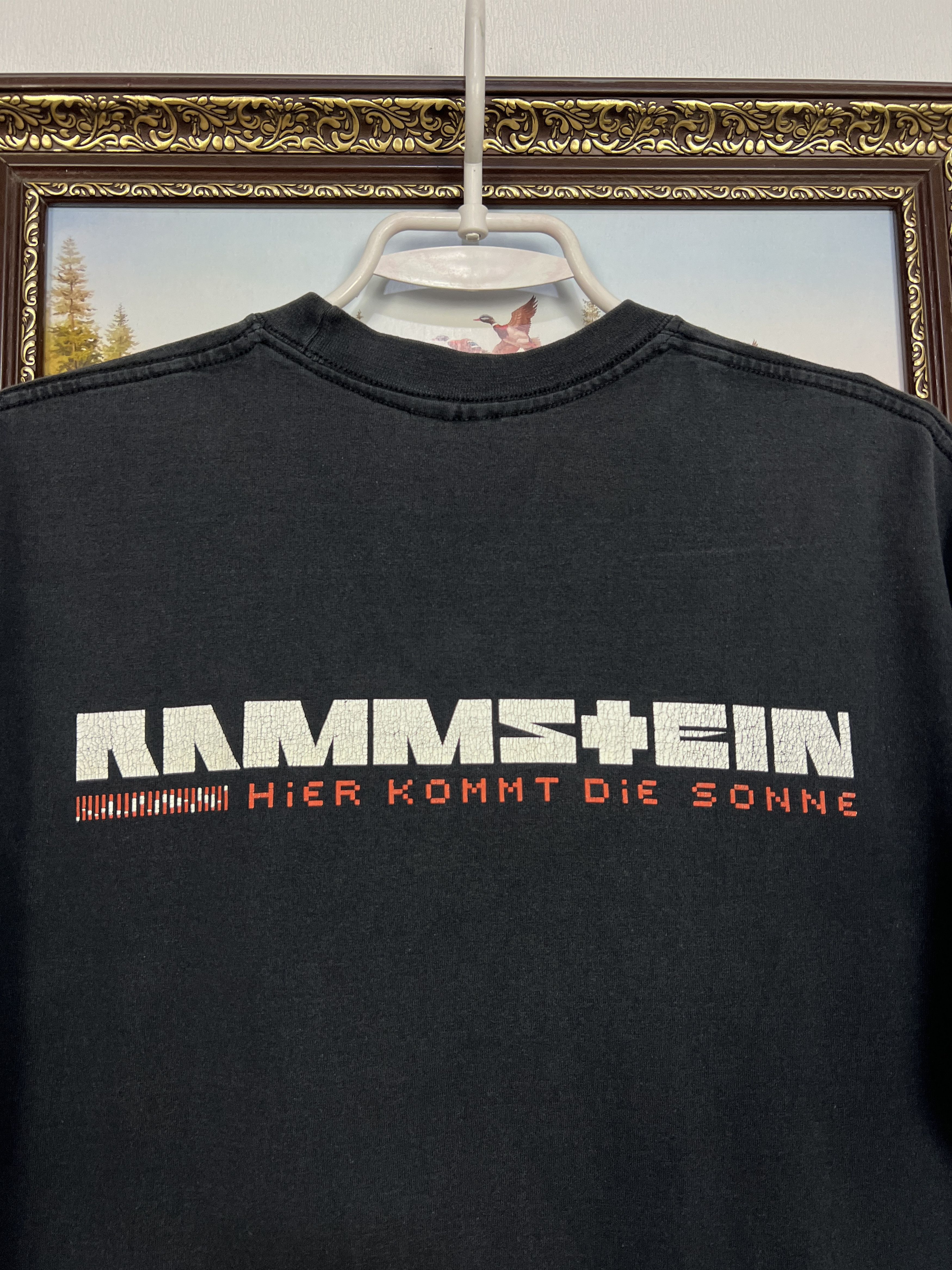 Vintage Vintage Rammstein Die Sonne Burn Over Print Band Tee Size US M / EU 48-50 / 2 - 10 Thumbnail