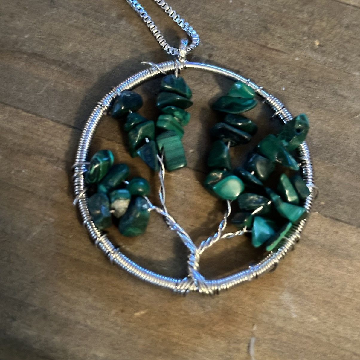 Other Malachite Tree of Life pendant necklace Size ONE SIZE - 3 Thumbnail