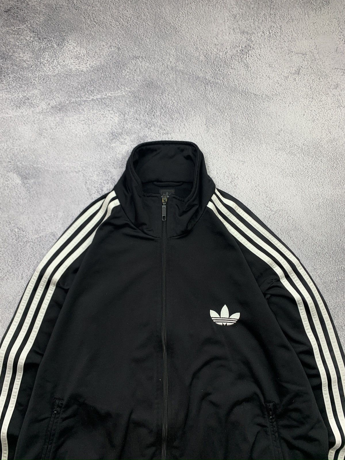 Adidas Adidas Firebird Trefoil Black Zip Jacket XL Y2K 2010 Size US XL / EU 56 / 4 - 4 Thumbnail