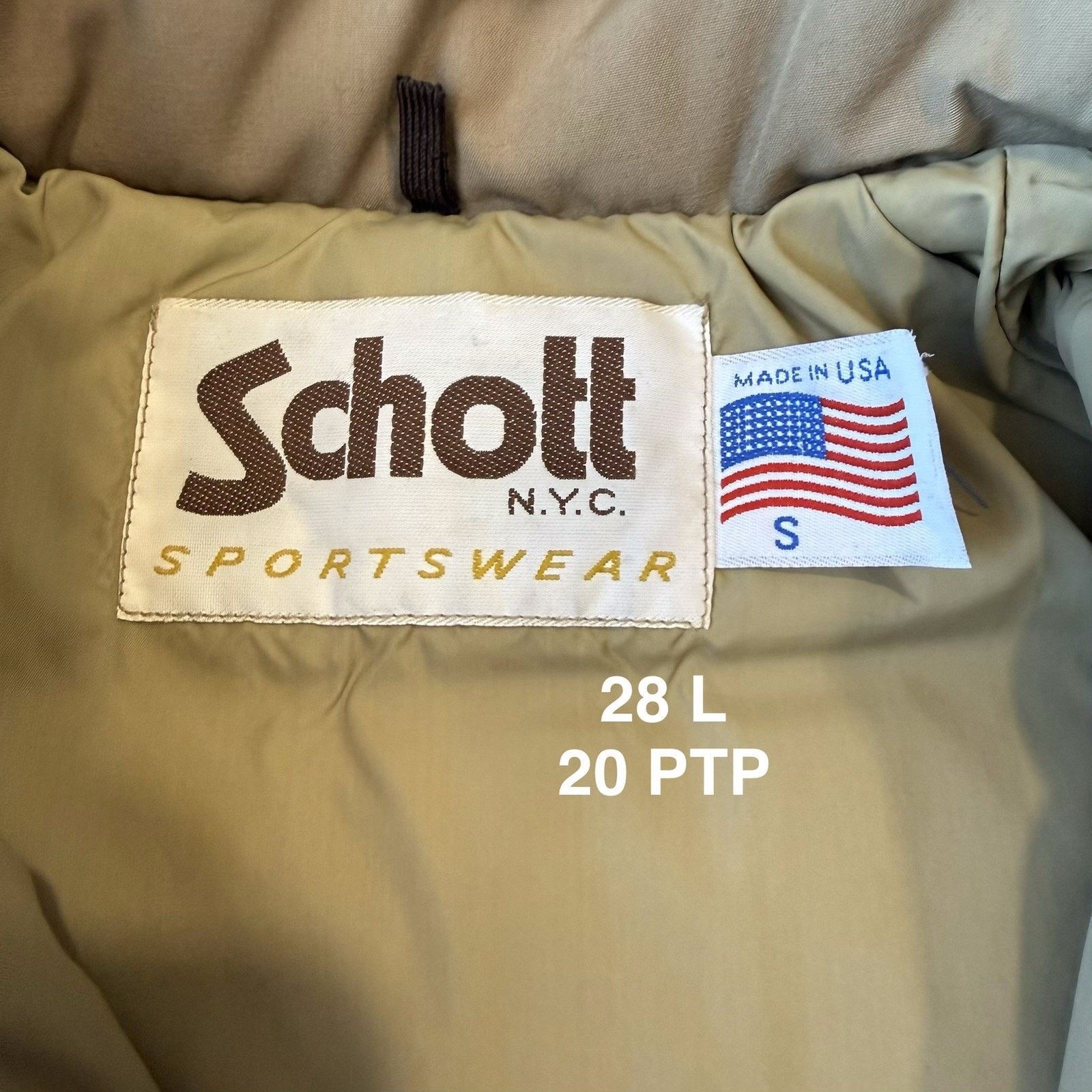 Schott × Vintage Vintage Schott Puffer Jacket Small Made in USA Puffer Parka Size US S / EU 44-46 / 1 - 8 Thumbnail