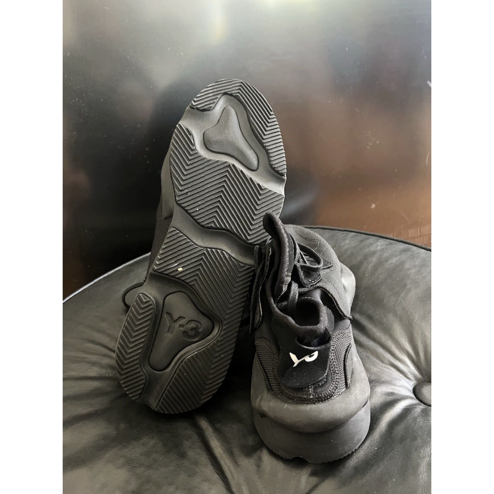 Adidas adidas Y-3 Kaiwa Black Canvas Size 12.5 Sneaker Men US 12 Pre-owned Size US 12 / EU 45 - 7 Thumbnail