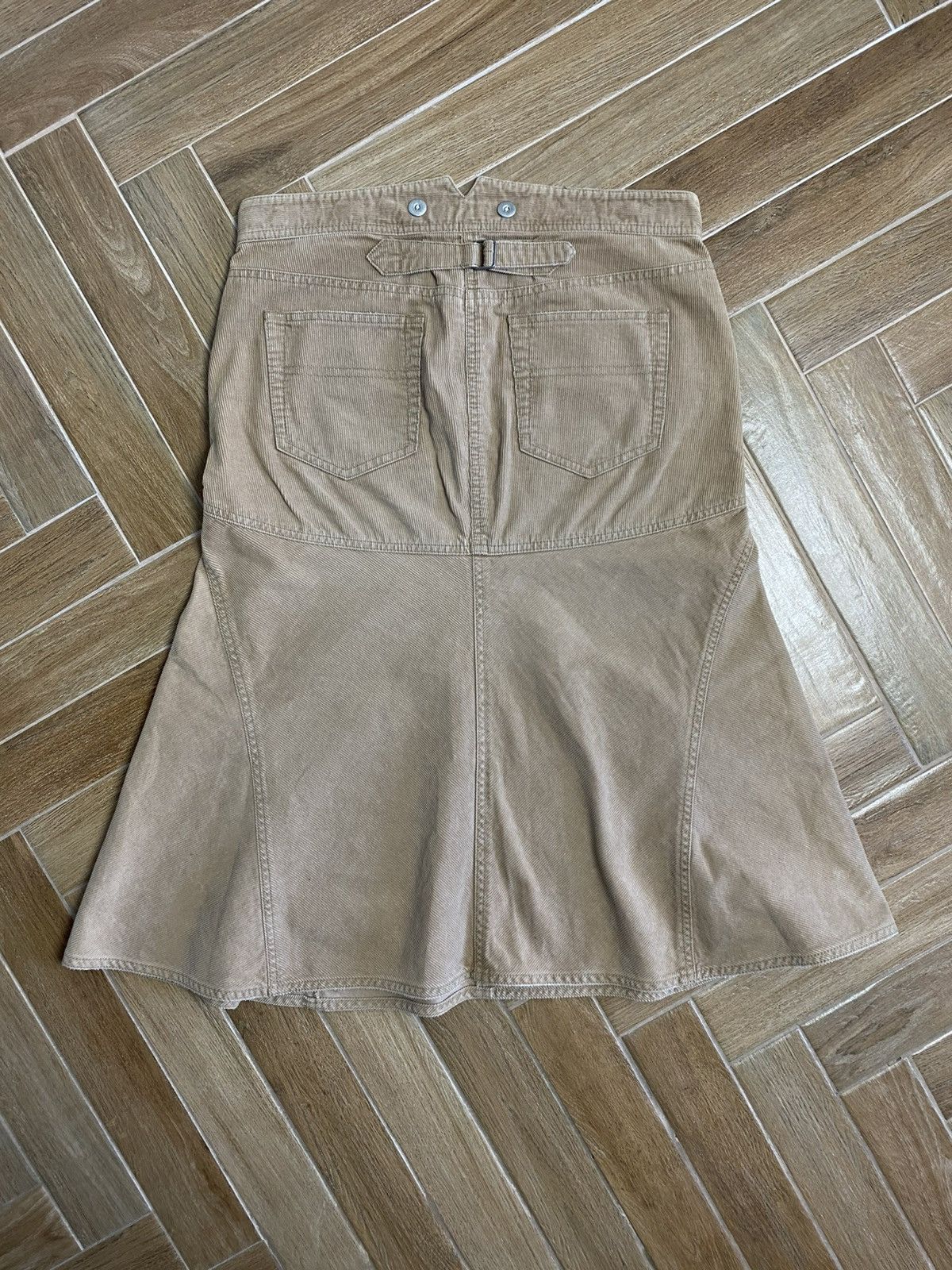 Polo Ralph Lauren × Ralph Lauren × Vintage Polo Ralph Lauren Maxi Skirt Midi Distressed Denim Size 32" / US 10 / IT 46 - 2 Thumbnail