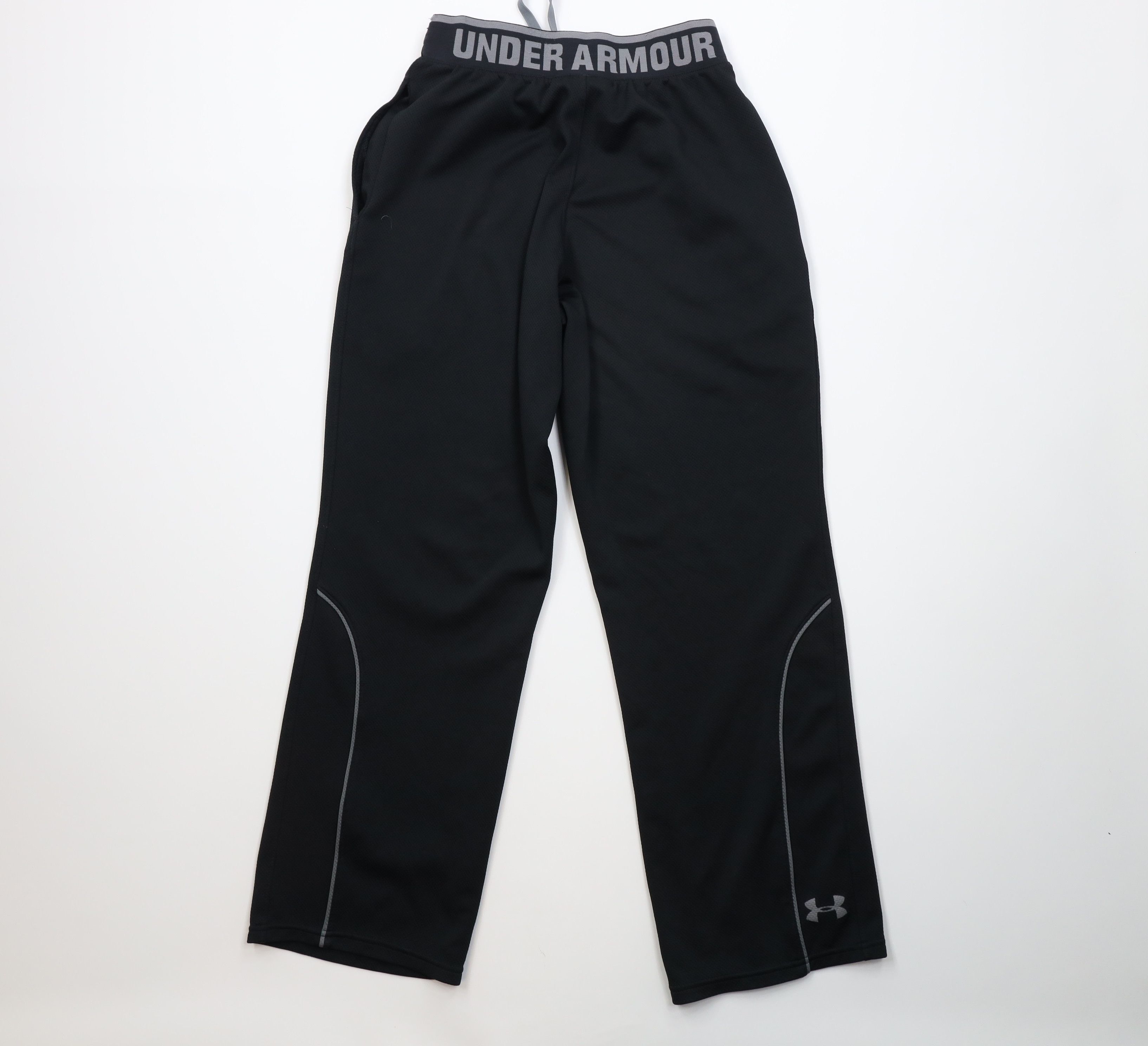 Under Armour Vintage Y2K Under Armour Thermal Knit Wide Leg Pants Black Size US 32 / EU 48 - 9 Thumbnail