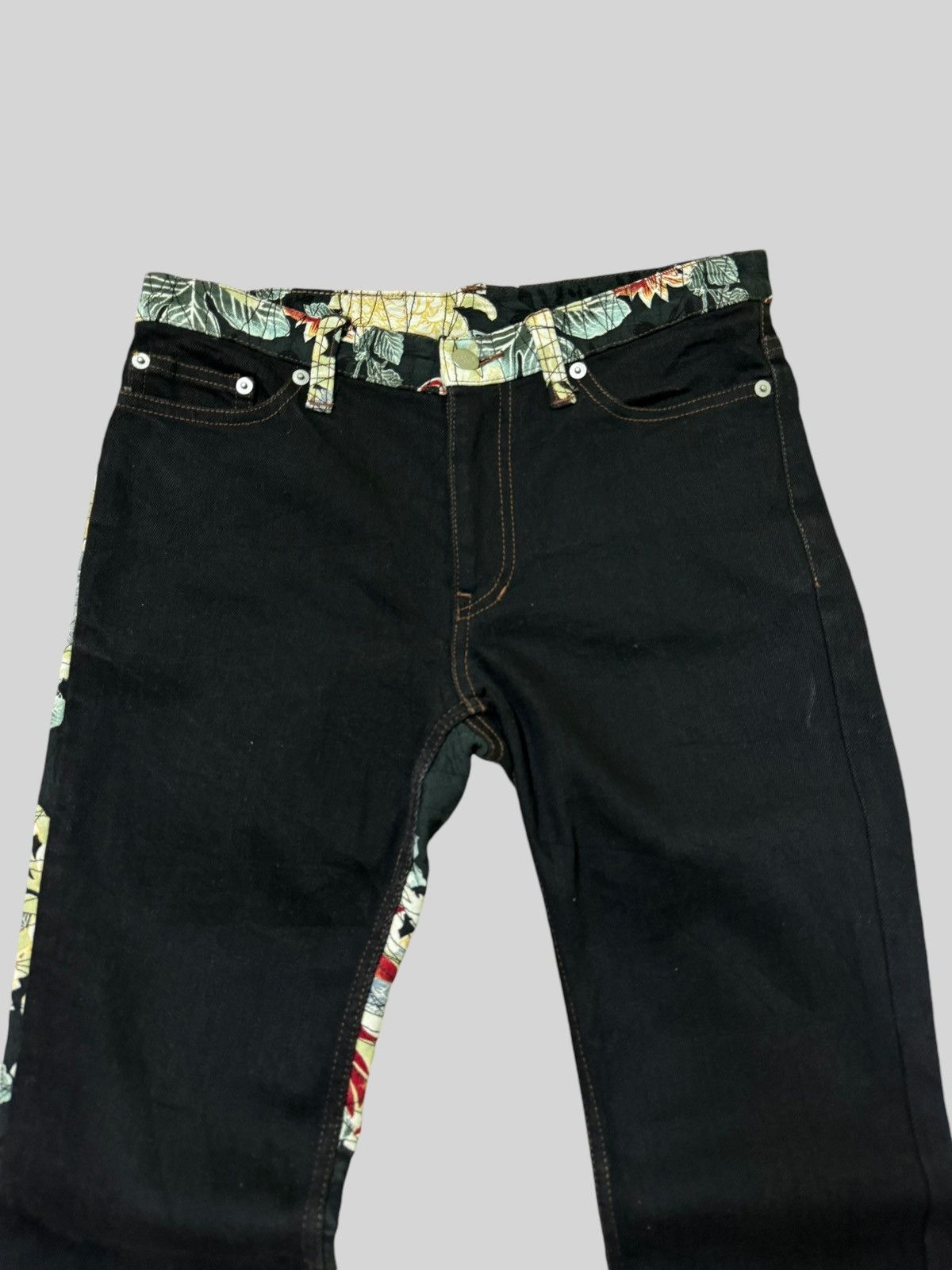 Hysteric Glamour × Japanese Brand Vintage GLAMDY Reconstructed Undercover Style Denim Pant Size US 29 - 3 Thumbnail