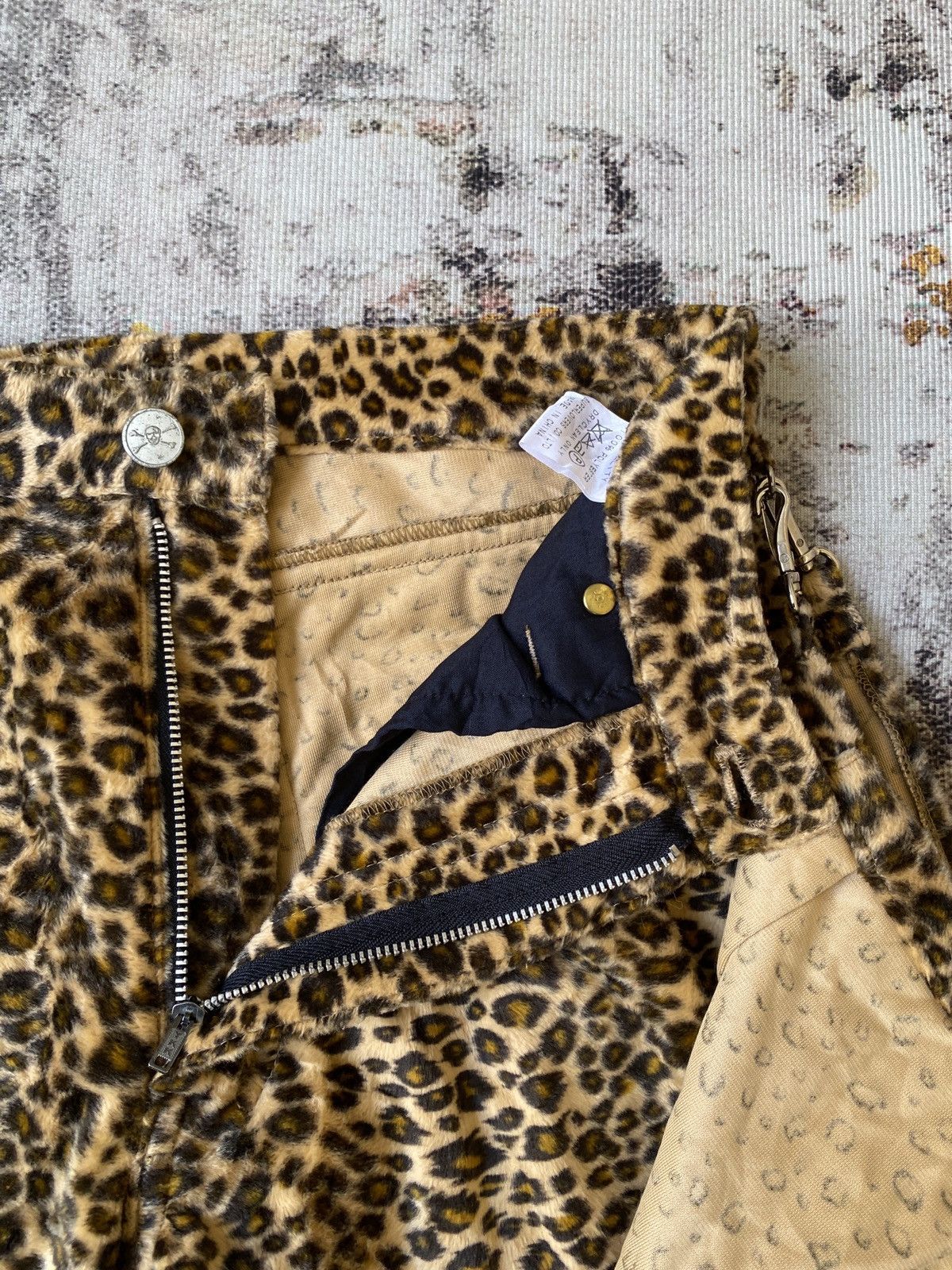 Japanese Brand Vintage Super Love’r Rock Japan Punk Velvet Leopard Bondage Size US 26 / EU 42 - 20 Thumbnail
