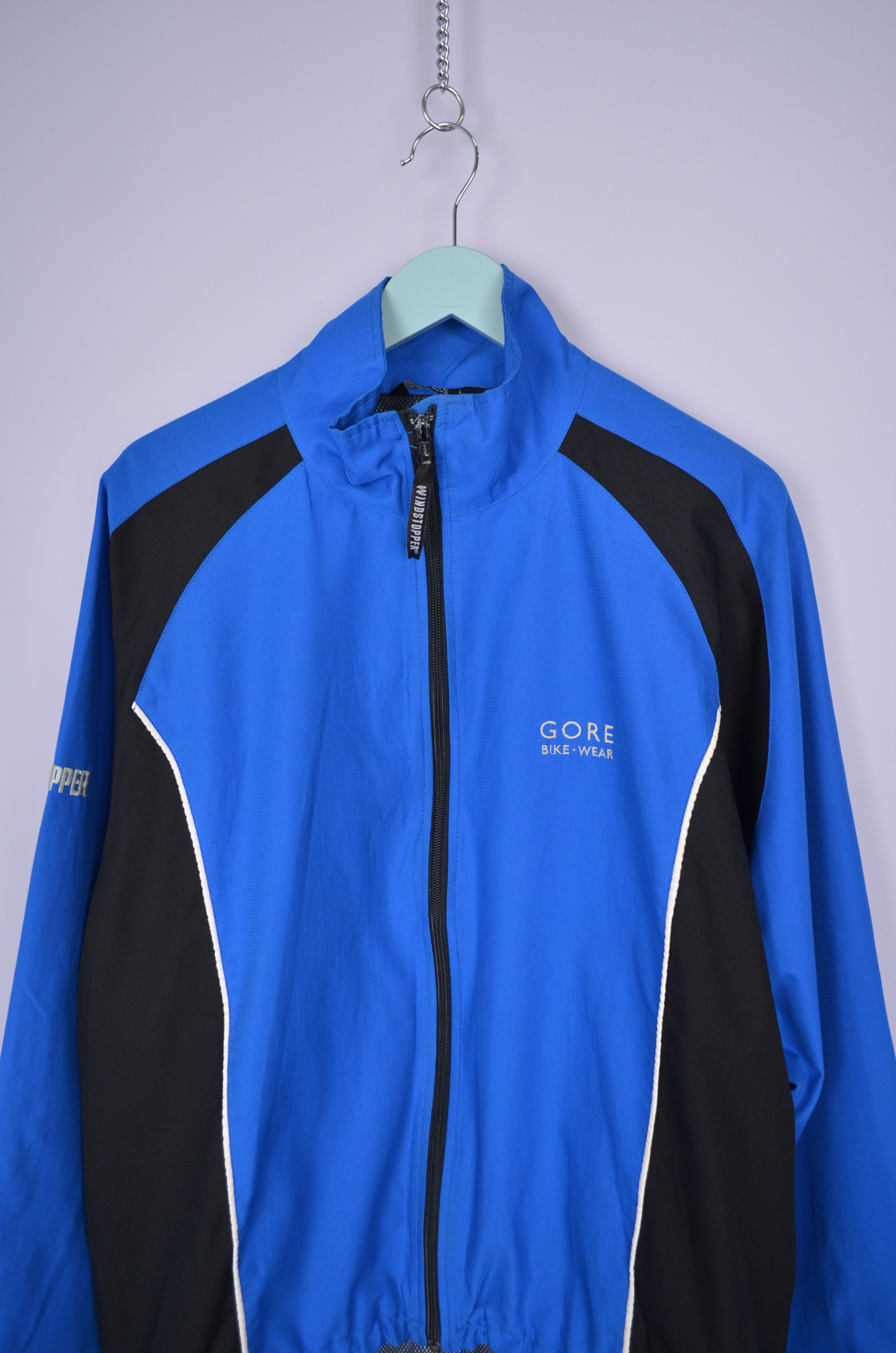GOREWEAR GORE Bike-Wear Windstopper Full Zip Blue Jacket Size L Size US L / EU 52-54 / 3 - 2 Thumbnail