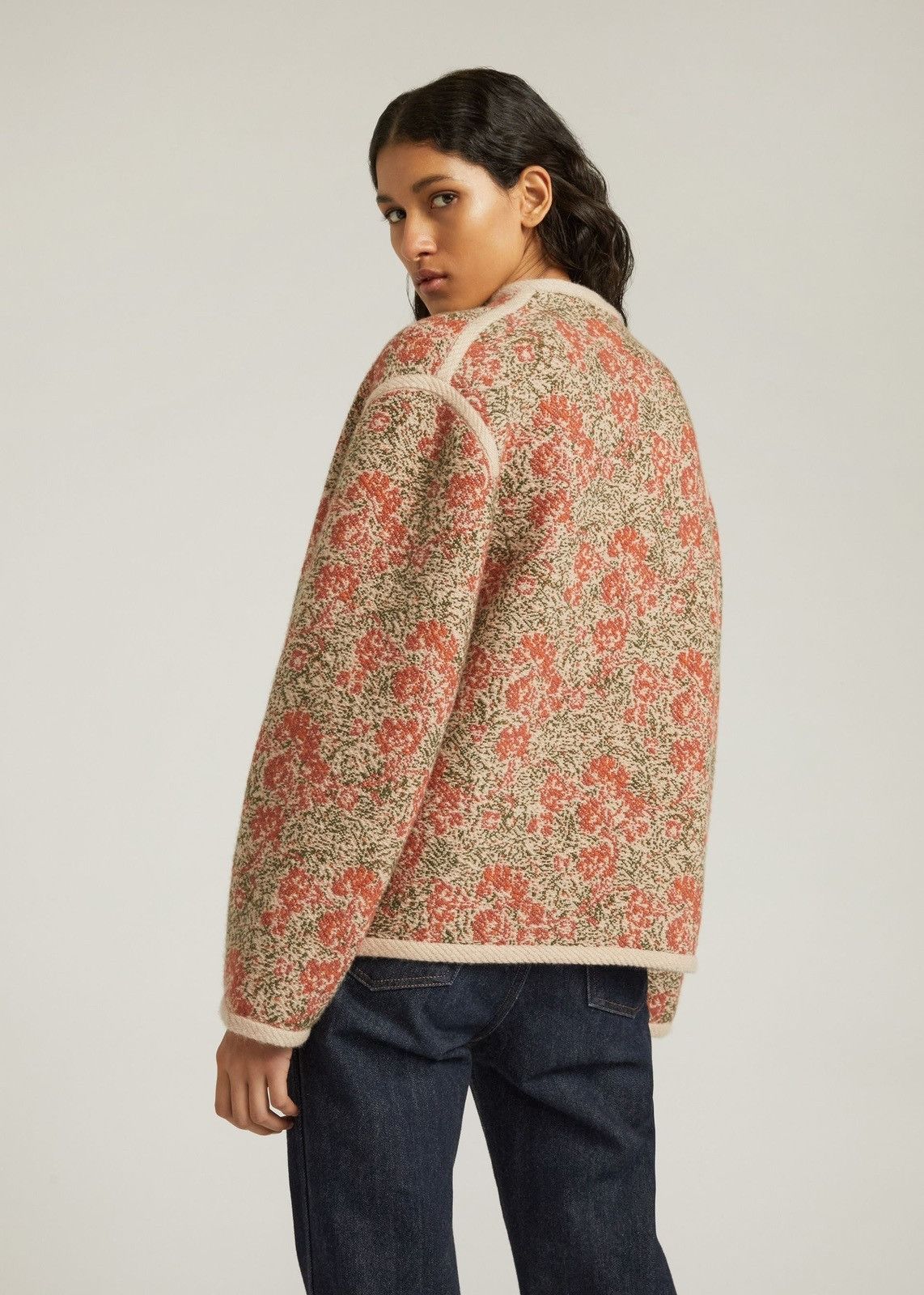 Loro Piana o1srvl11e1125 FAM7848 Lesa Jacquard Jacket in Multicolor Size M / US 6-8 / IT 42-44 - 5 Thumbnail