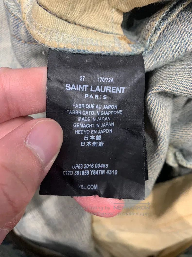 Saint Laurent Paris Saint Laurent Paris Jeans Size US 27 - 6 Thumbnail