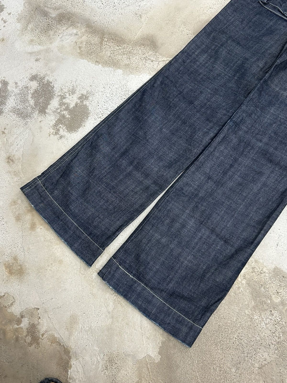 Hysteric Glamour Vintage Et Boite Jeans Wide Leg Flare Indigo Unisex Size 31" - 8 Thumbnail