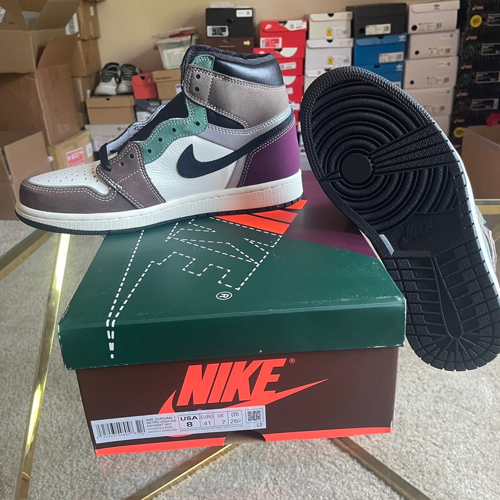 Jordan Brand DH3097-001 AiR JORDAN 1 Hi HAND CRAFTED MALLARD DUCK AUTUMN Size US 8 / EU 41 - 3 Thumbnail