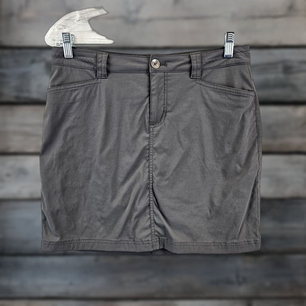 Eddie Bauer Eddie Bauer Womens Skort Sz 4 Solid Gray Pockets Polyester Blend Size ONE SIZE - 1 Thumbnail