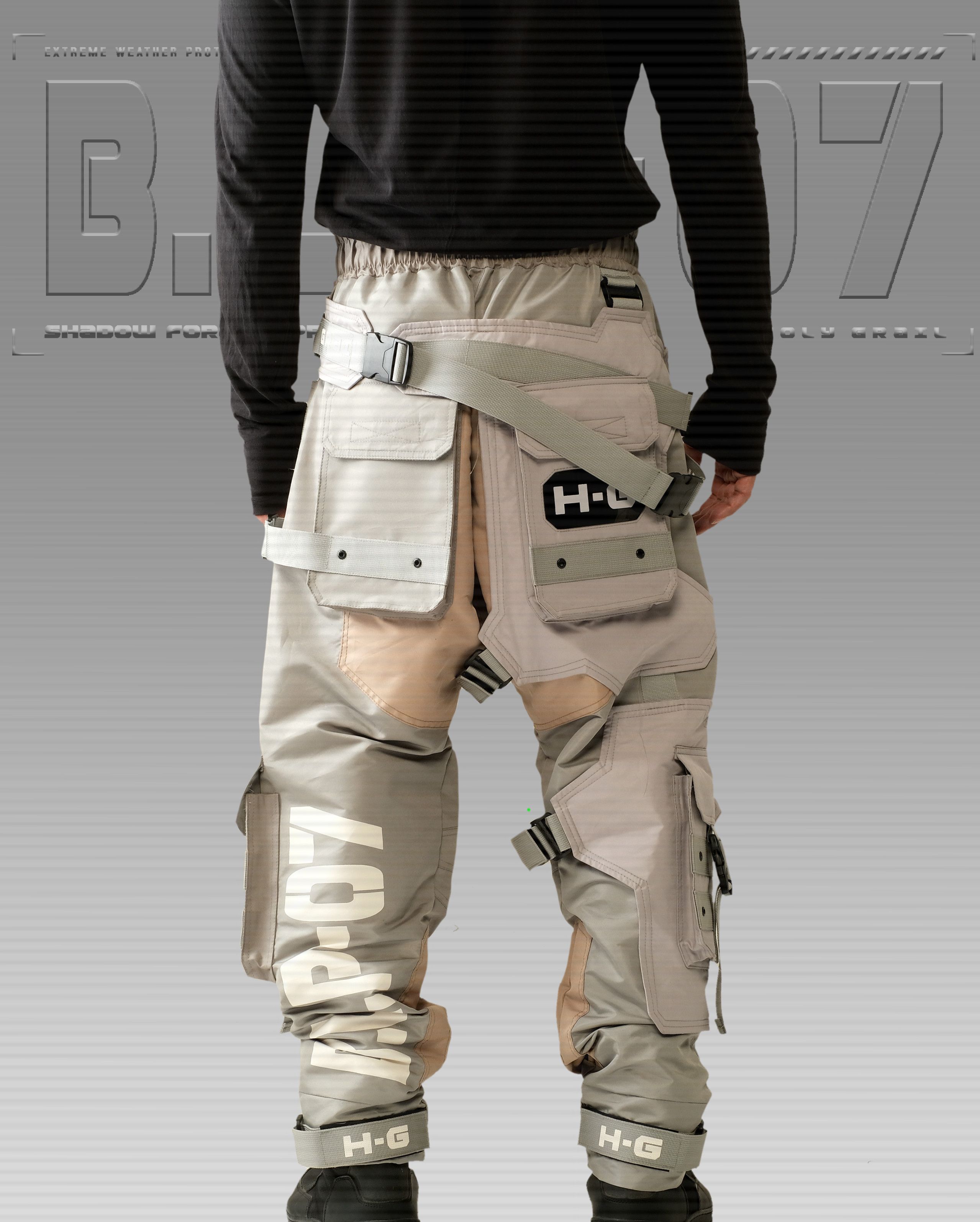 Hi Tec H-G PRO-TECH-TOR "SHADOW FORCE" TECHWEAR CYBERPUNK HOLYGRAIL Size US 34 / EU 50 - 4 Thumbnail