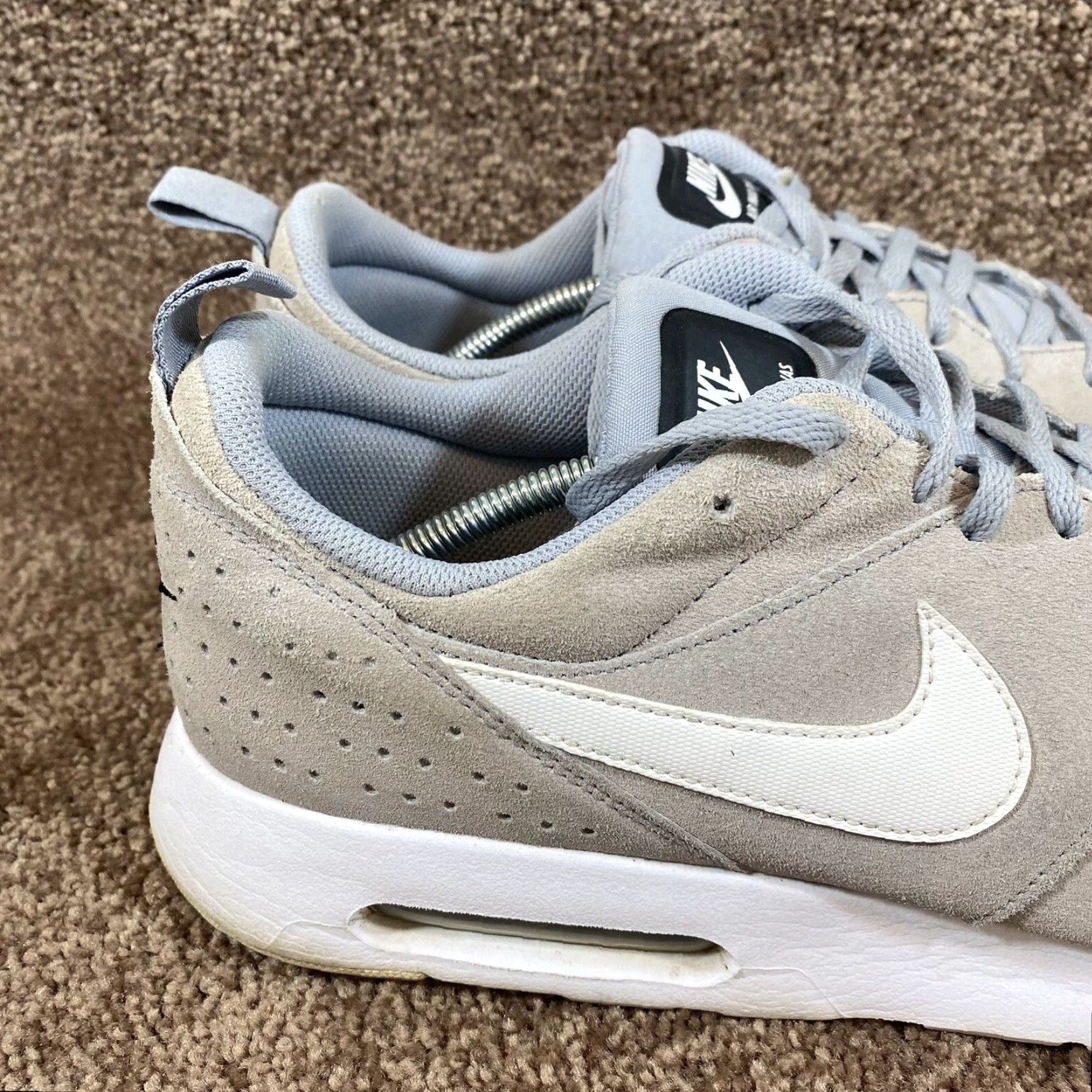 Nike Nike Air Max Tavas Mens Sneaker 14 Gray Suede Leather Trainers 802611-005 Size US 13 / EU 46 - 2 Thumbnail