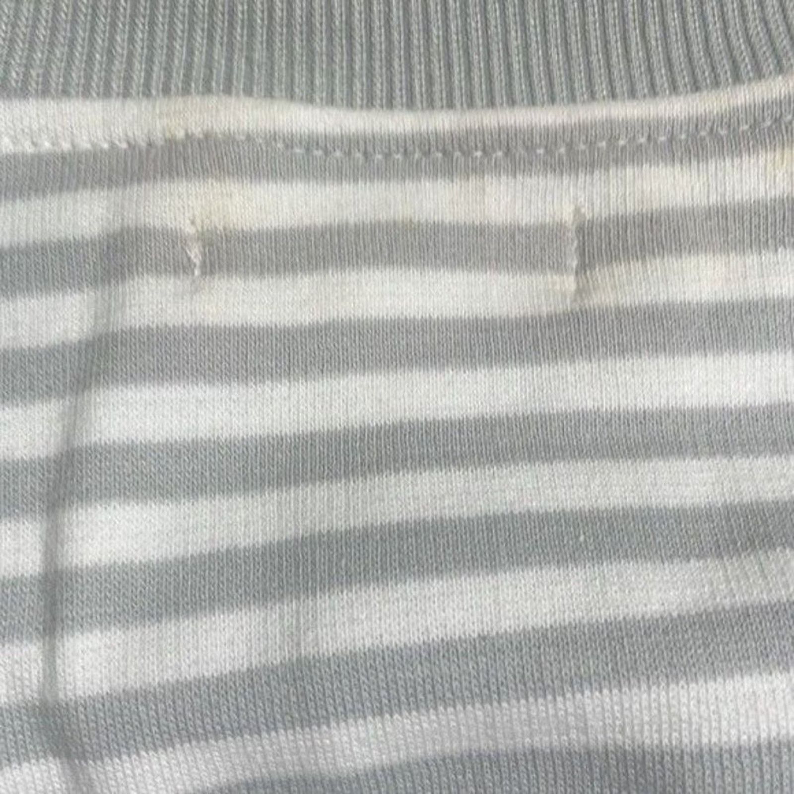Nordstrom Cali Be Gray Striped Layered Oversized Sweatshirt New Medium Size M / US 6-8 / IT 42-44 - 6 Thumbnail