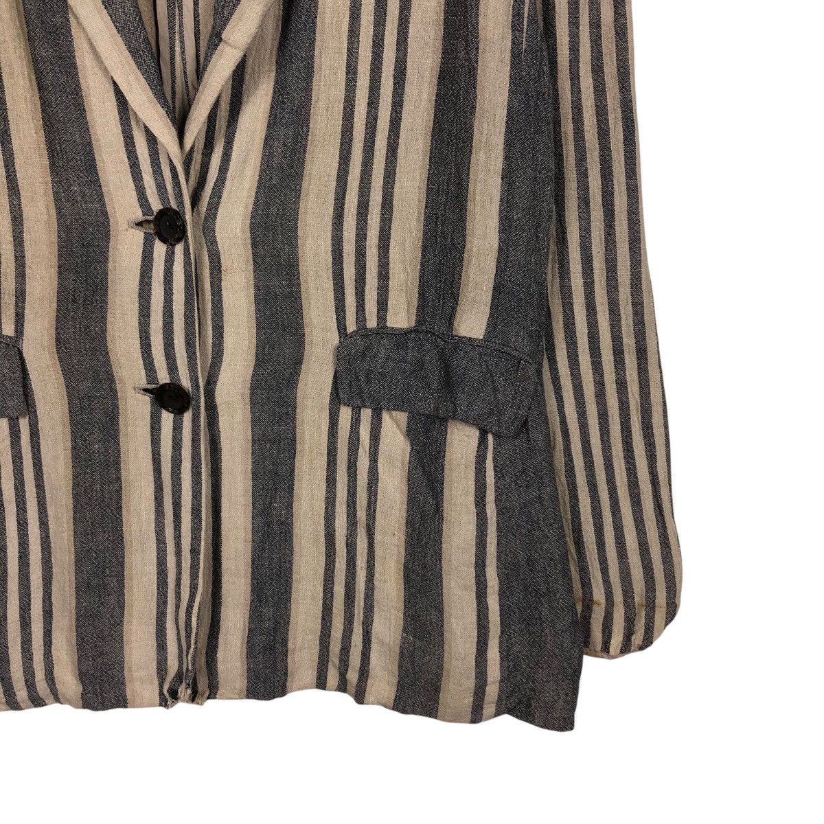 Japanese Brand 📌Vintage Hickory Chore Striped Jacket Jean Claude Paris Size US M / EU 48-50 / 2 - 6 Thumbnail