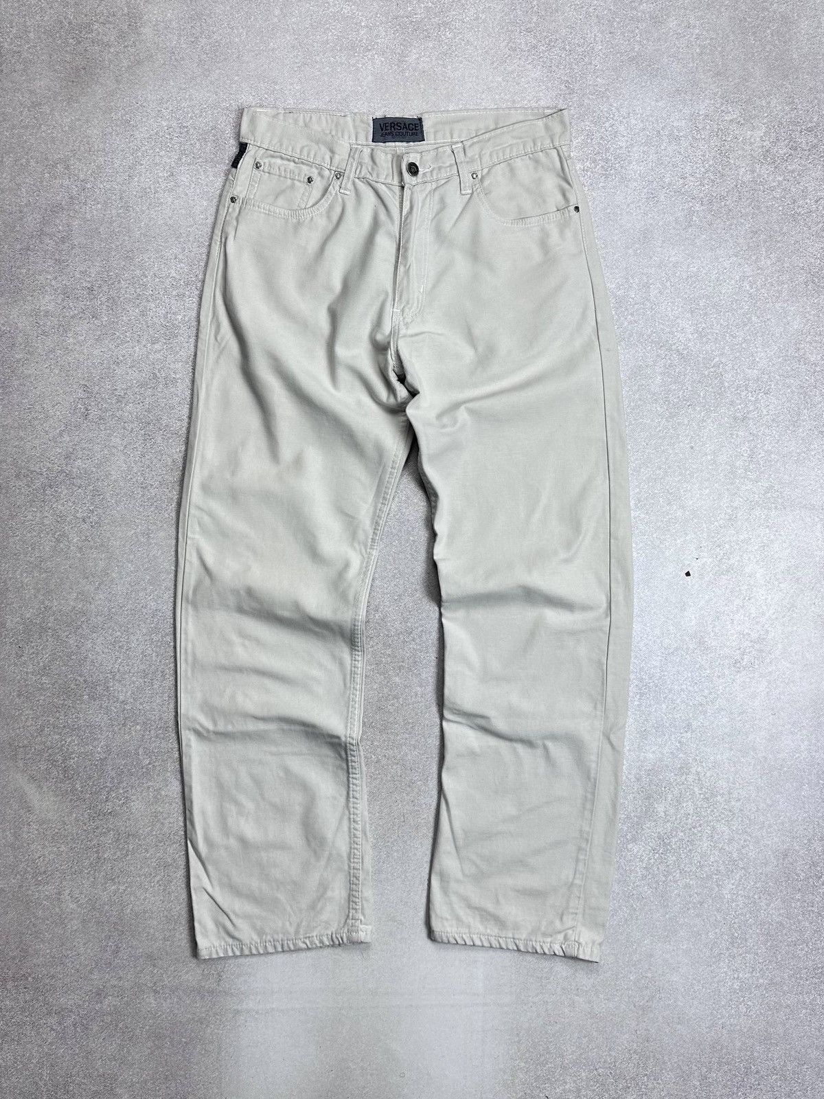 Versace Vintage Versace Medusa Chino Baggy Pants Y2K 32 Size US 32 / EU 48 - 4 Thumbnail