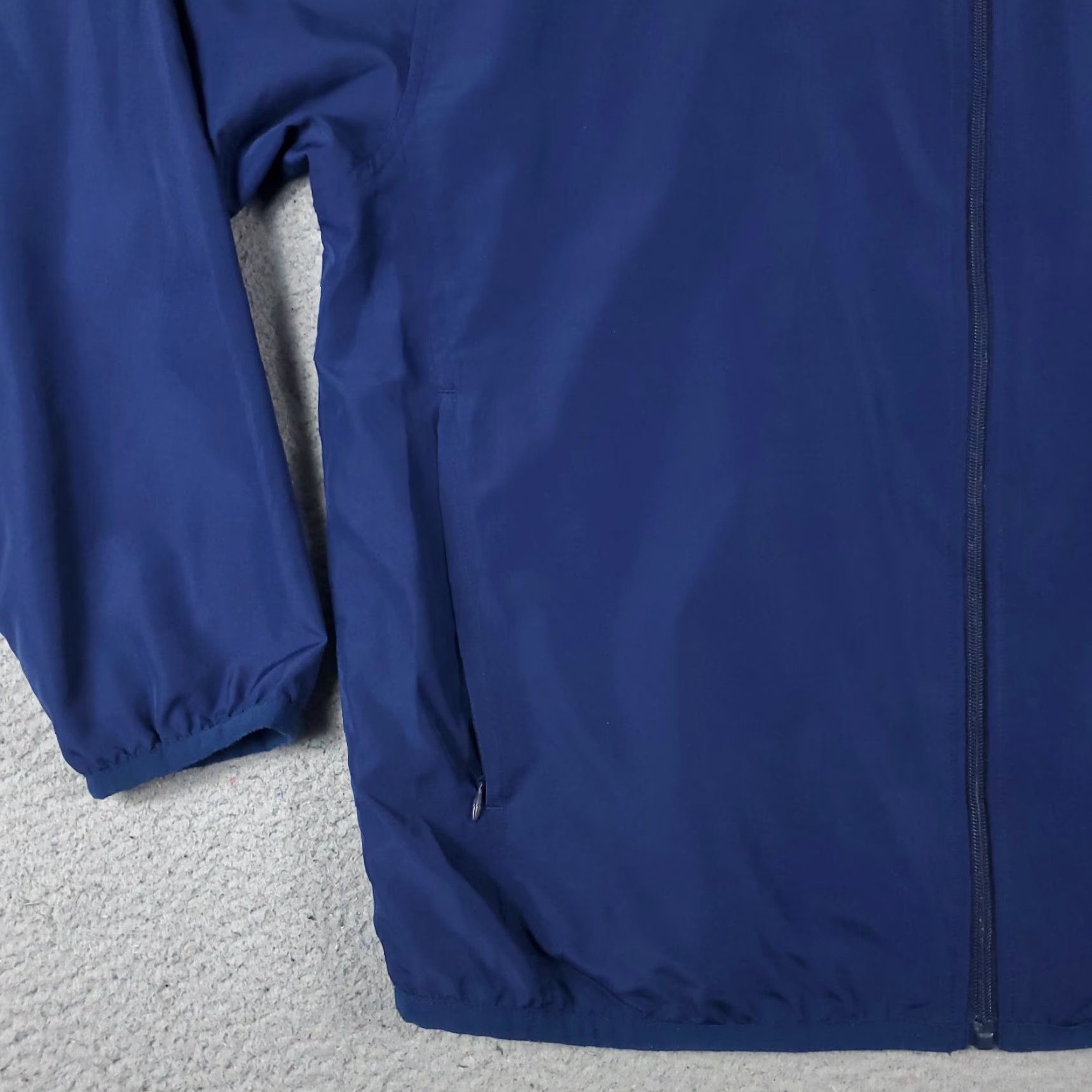 Adidas Adidas Jacket Mens M Blue Full Zip Windbreaker Winter All Seasons Sports Regular 100% Polyester Size US M / EU 48-50 / 2 - 4 Thumbnail