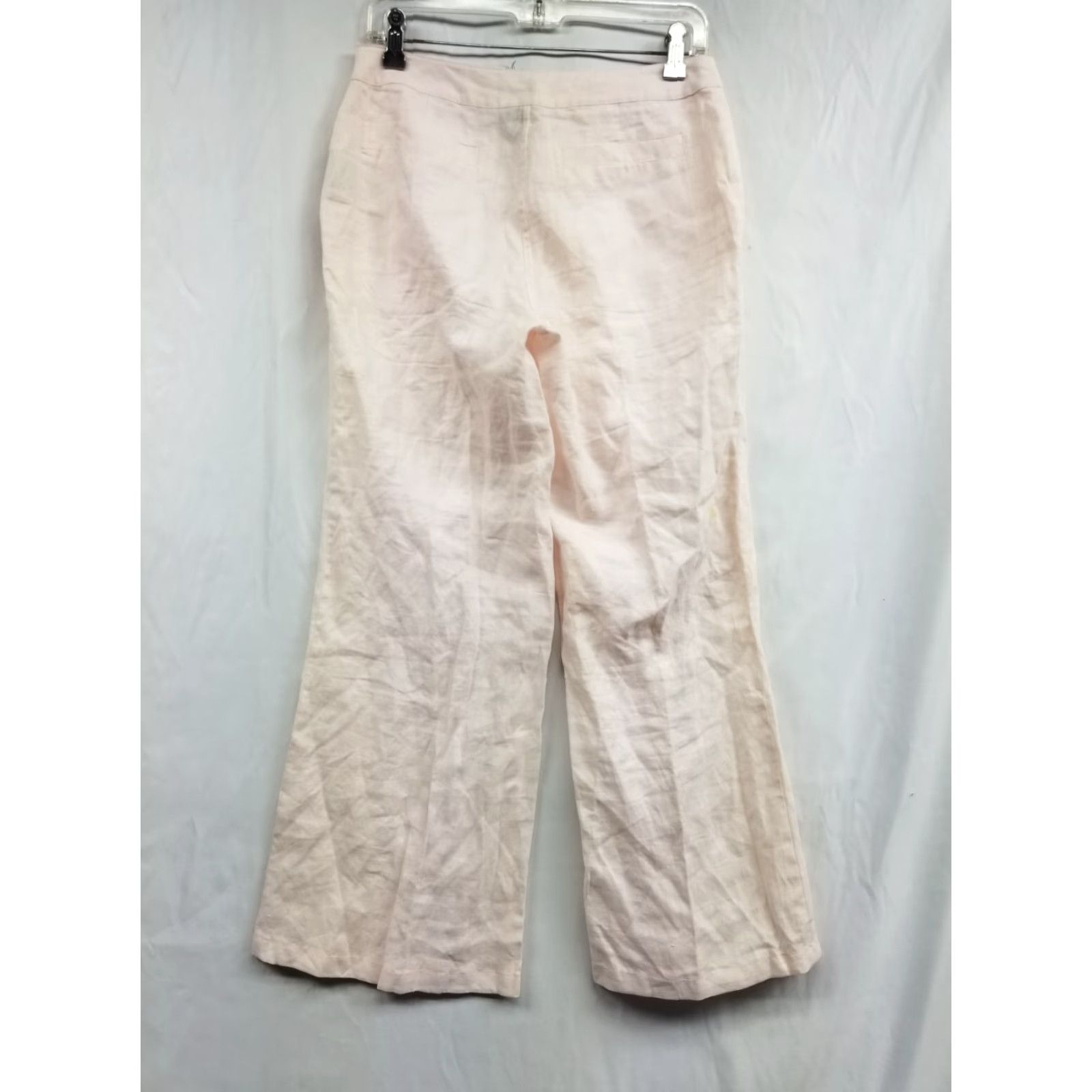 Vintage Hennes Dress Pants Women's 100 % Linen Peach Size 8 Bootcut Inseam 32 in" Size 30" / US 8 / IT 44 - 2 Thumbnail