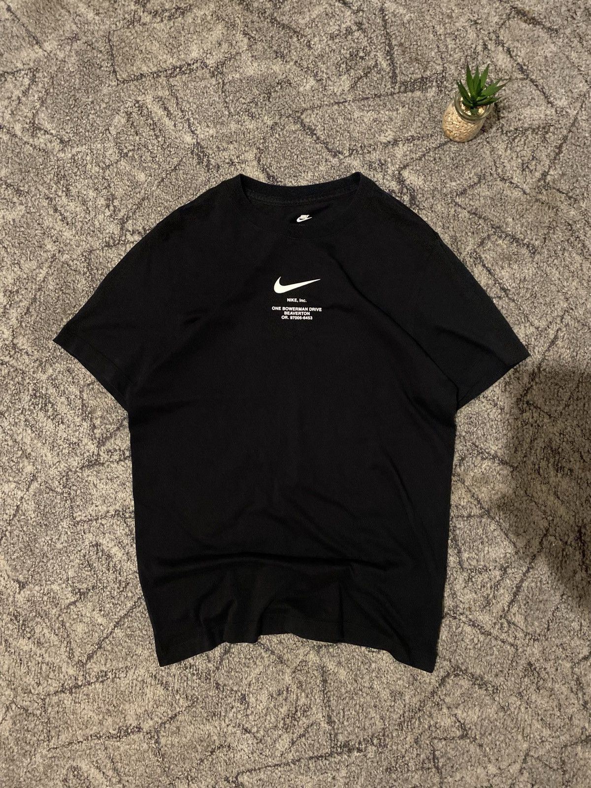 Nike Nike Vintage Swoosh T-Shirt – Size S – Oversized Fit – Black Size US S / EU 44-46 / 1 - 1 Thumbnail