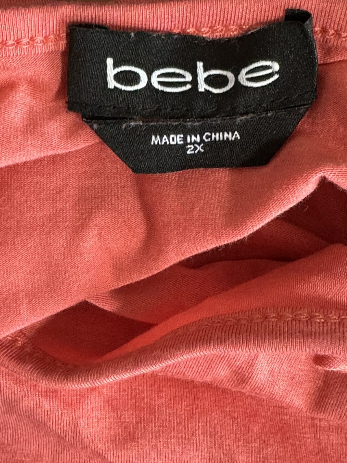 Bebe Bebe Y2K Pink Shirt Rhinestone Women’s Top Size 2X Size XXL / US 16-18 / IT 52-54 - 5 Thumbnail