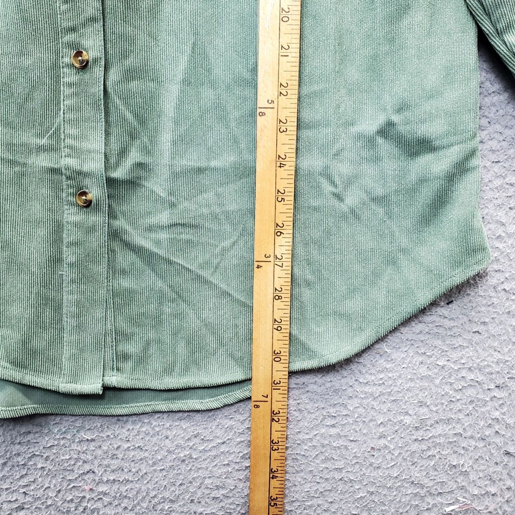Vintage Cisono Outerwear Shirt Womens L Green Collared Button-Down Stretch Pocketed Casual Shirt Size L / US 10 / IT 46 - 5 Thumbnail